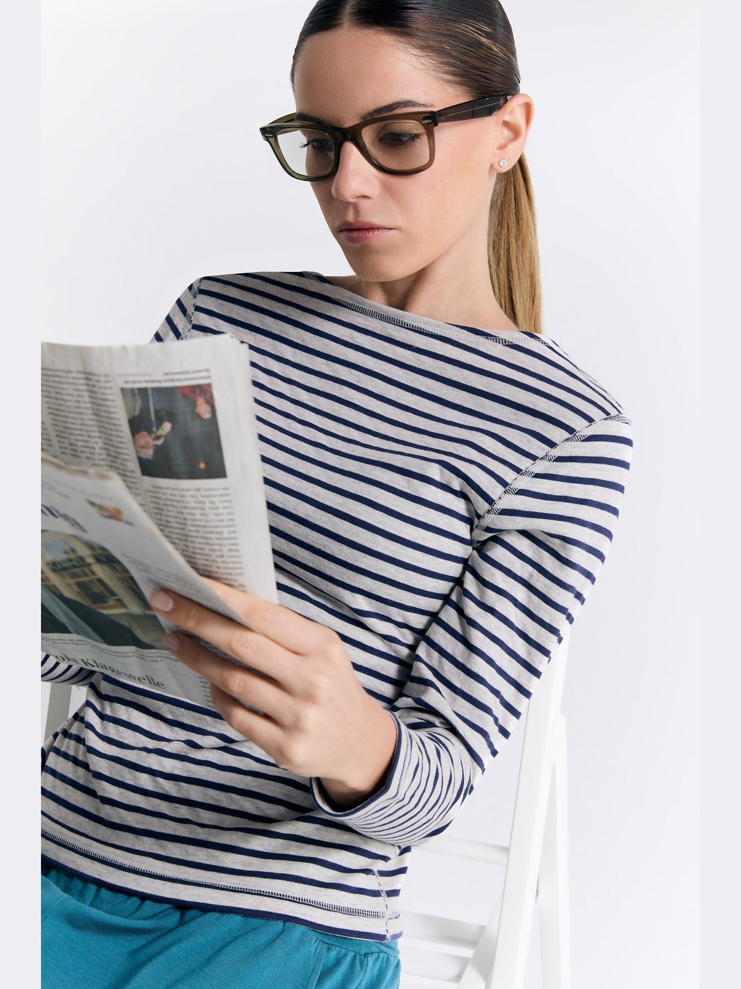 Bio-Baumwoll Damen Wendelangarmshirt - Evermind.eco