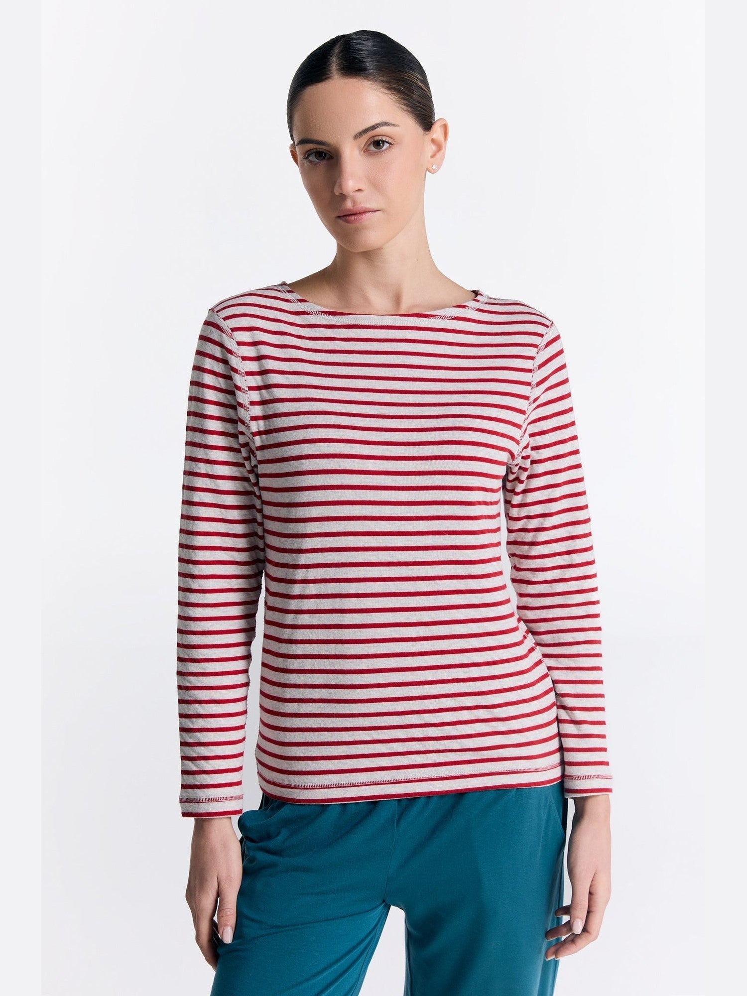 Bio-Baumwoll Damen Wendelangarmshirt - Evermind.eco