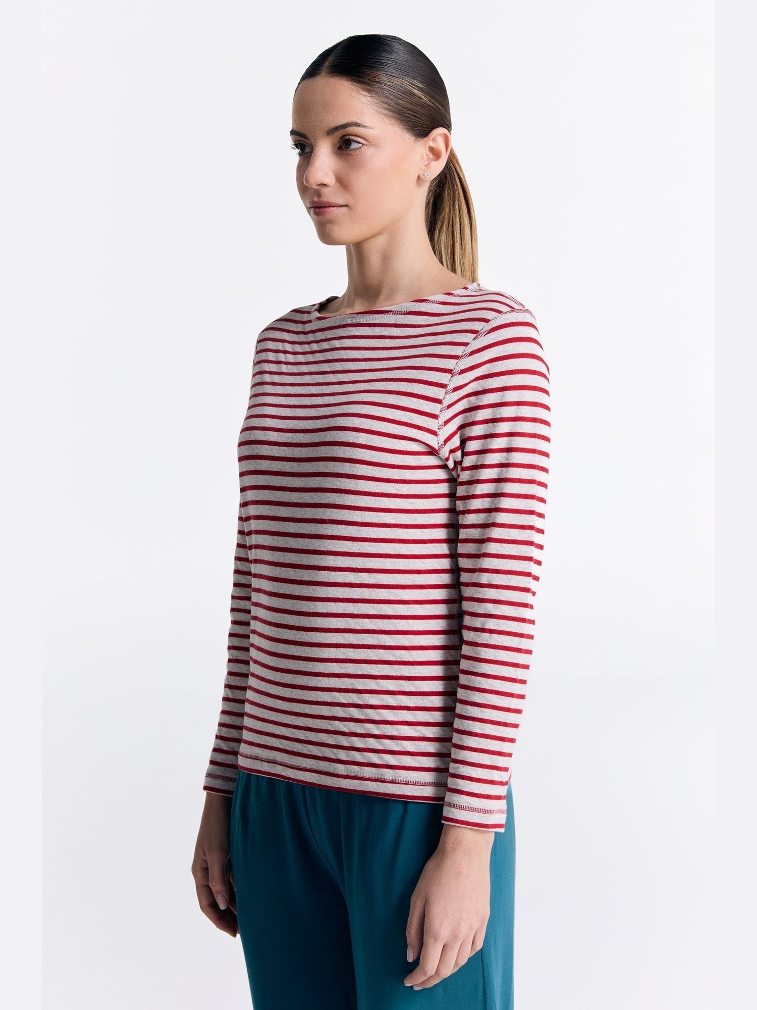 Bio-Baumwoll Damen Wendelangarmshirt - Evermind.eco