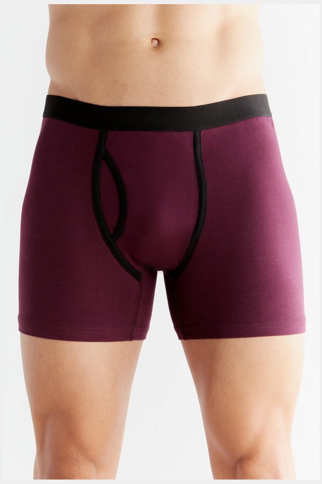 Bio-Baumwoll-Herren Boxershorts mit Eingriff - Evermind.eco