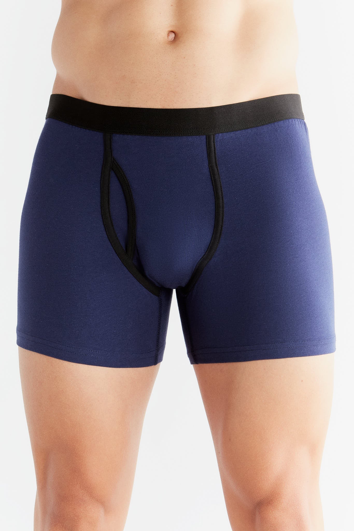 Bio-Baumwoll-Herren Boxershorts mit Eingriff - Evermind.eco