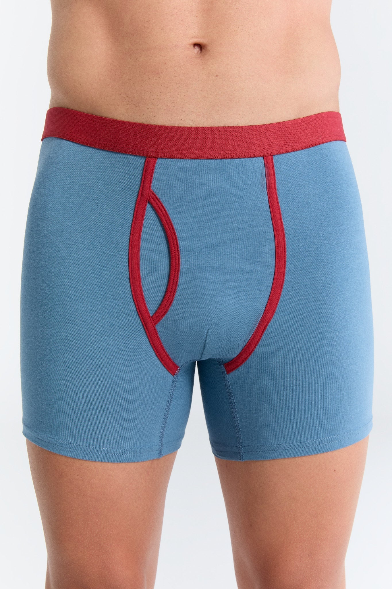 Bio-Baumwoll-Herren Boxershorts mit Eingriff - Evermind.eco