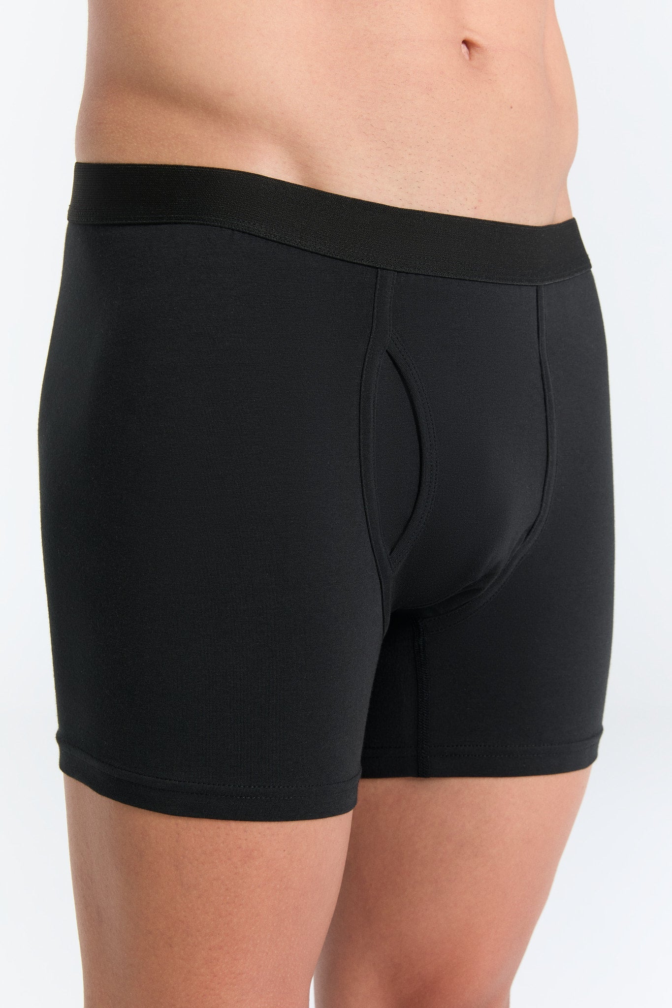 Bio-Baumwoll-Herren Boxershorts mit Eingriff - 3er Pack - Evermind.eco