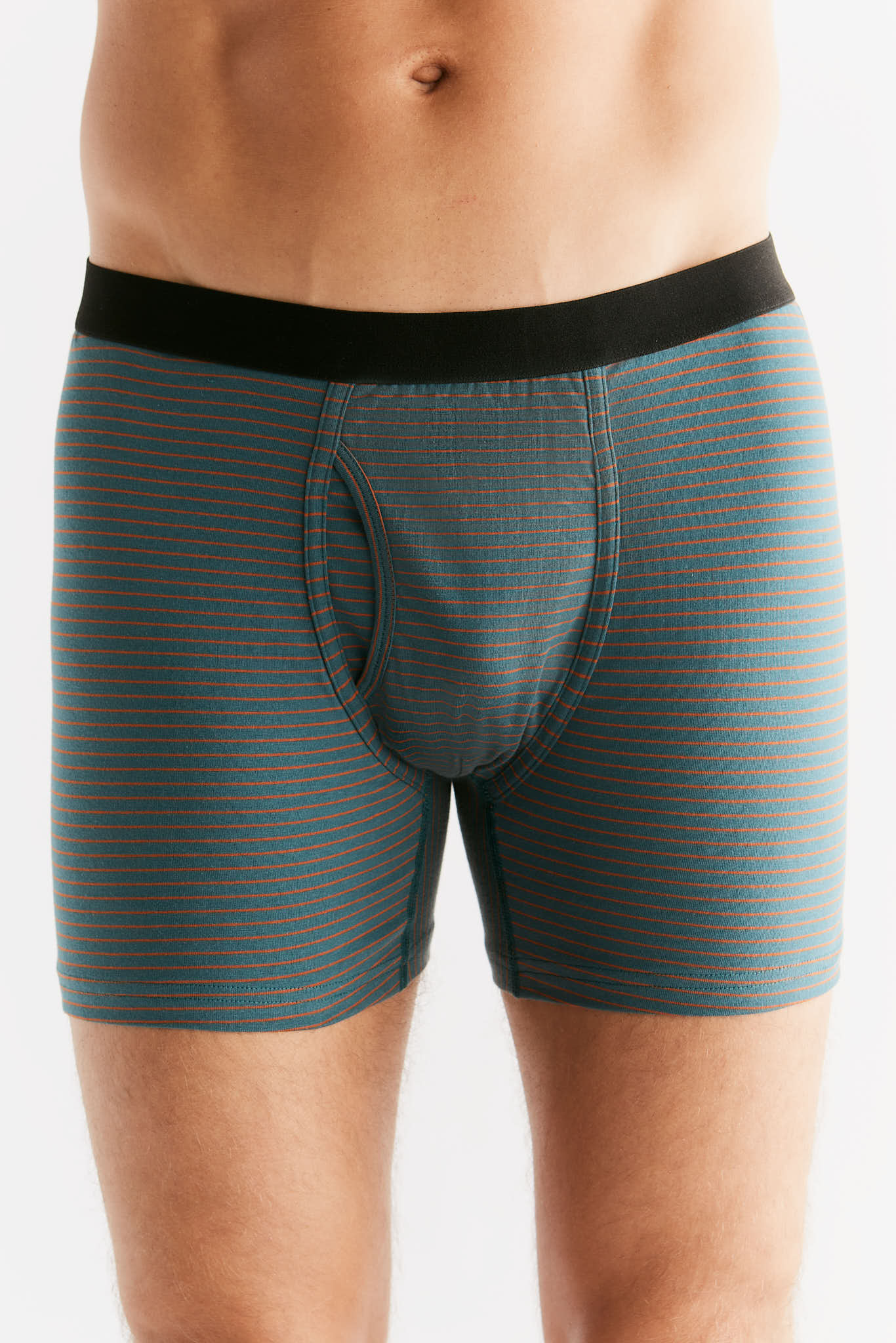 Bio-Baumwoll-Herren Boxershorts mit Eingriff - 3er Pack - Evermind.eco