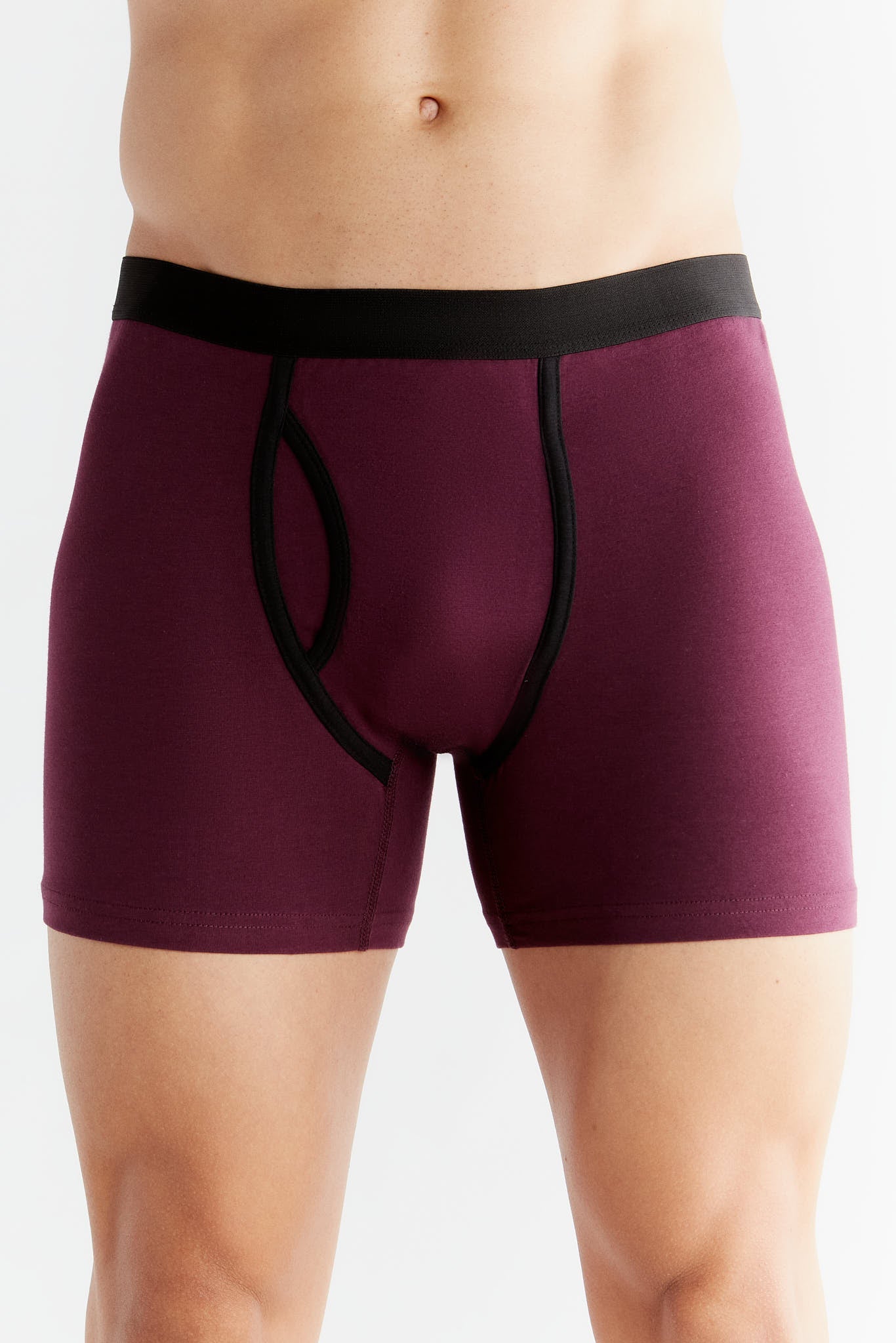 Bio-Baumwoll-Herren Boxershorts mit Eingriff - 3er Pack - Evermind.eco