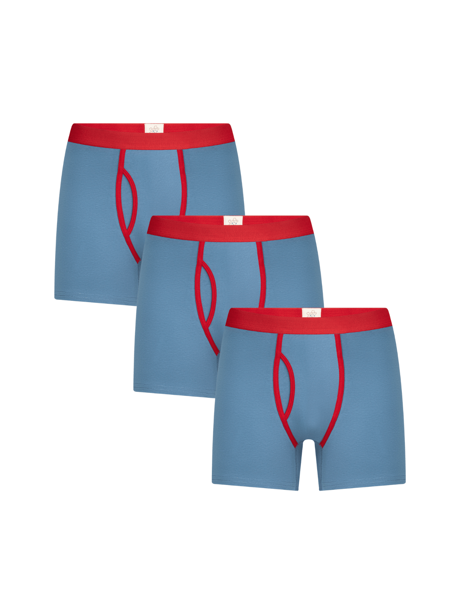 Bio-Baumwoll-Herren Boxershorts mit Eingriff - 3er Pack - Evermind.eco