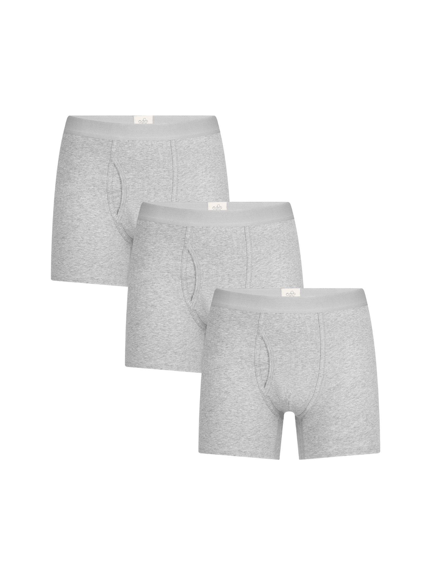 Bio-Baumwoll-Herren Boxershorts mit Eingriff - 3er Pack - Evermind.eco