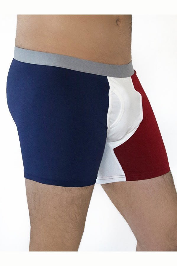 Bio-Baumwoll-Herren Boxershorts mit Eingriff - Evermind.eco