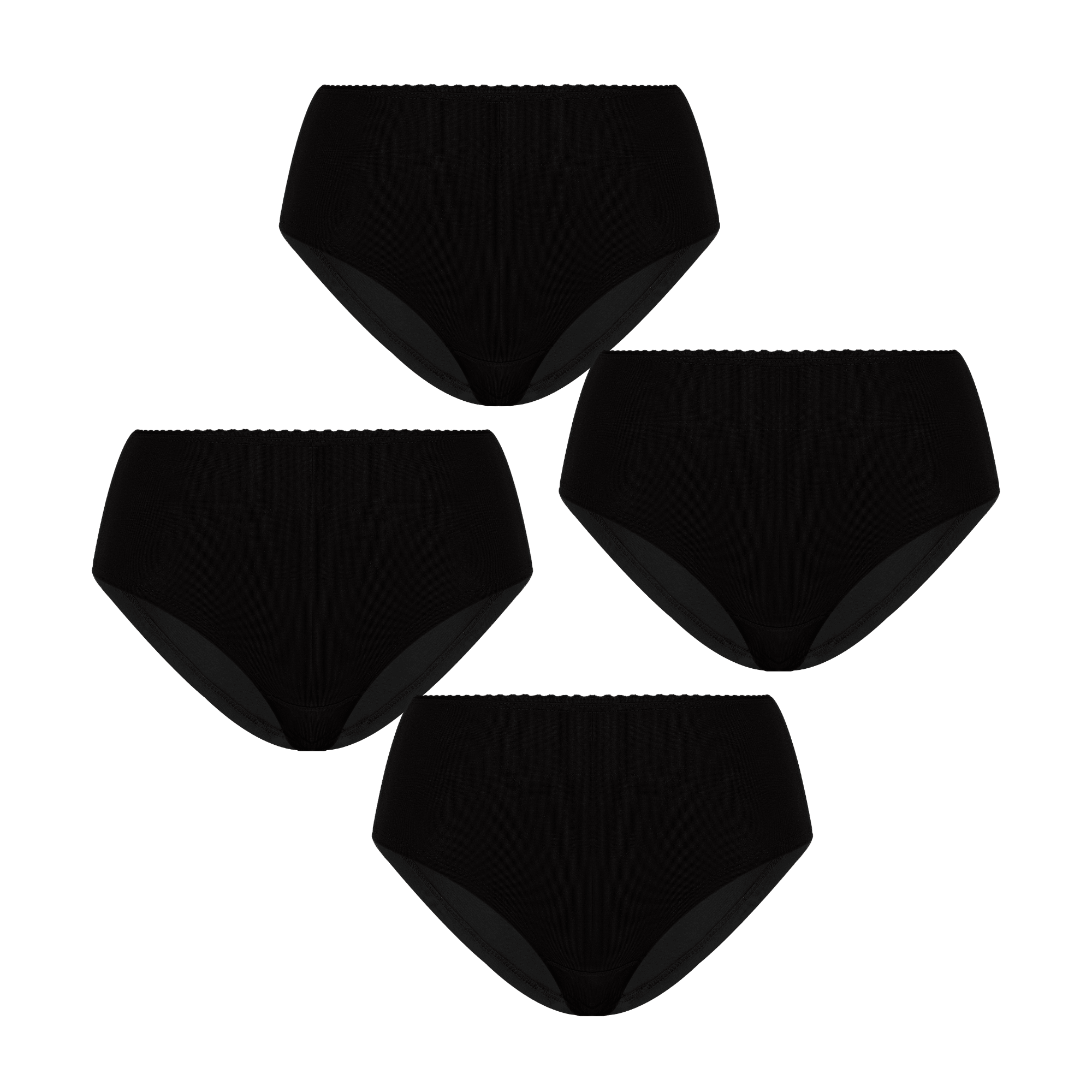 Bio-Baumwoll-Hipster mit Spitze – 4er Pack - Evermind.eco