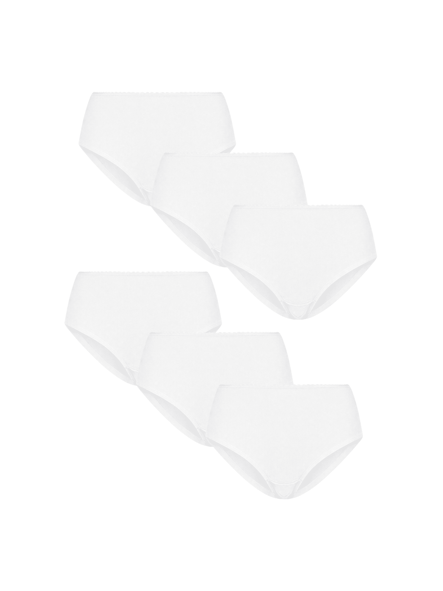 Bio-Baumwoll-Hipster mit Spitze – 6er Pack - Evermind.eco