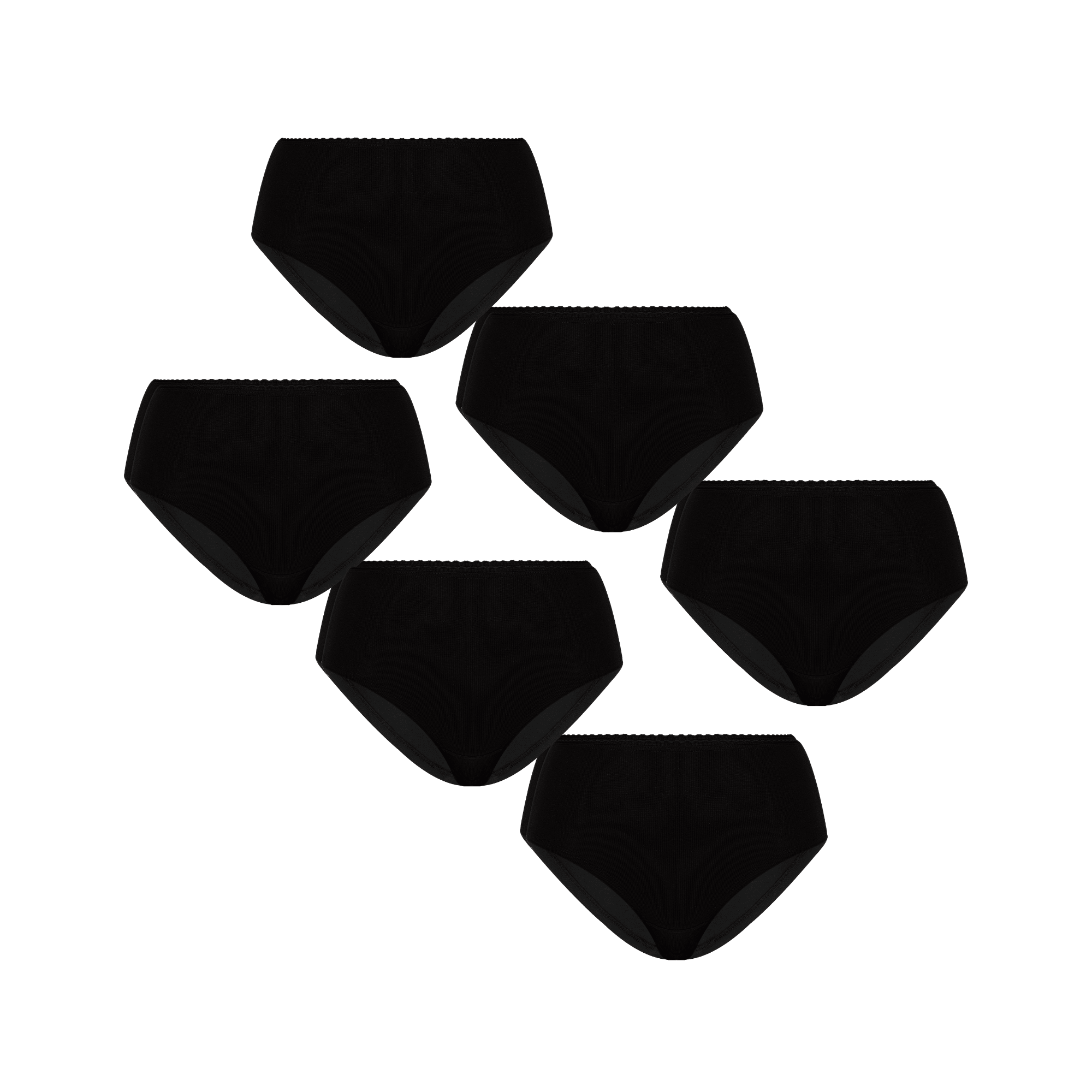 Bio-Baumwoll-Hipster mit Spitze – 6er Pack - Evermind.eco