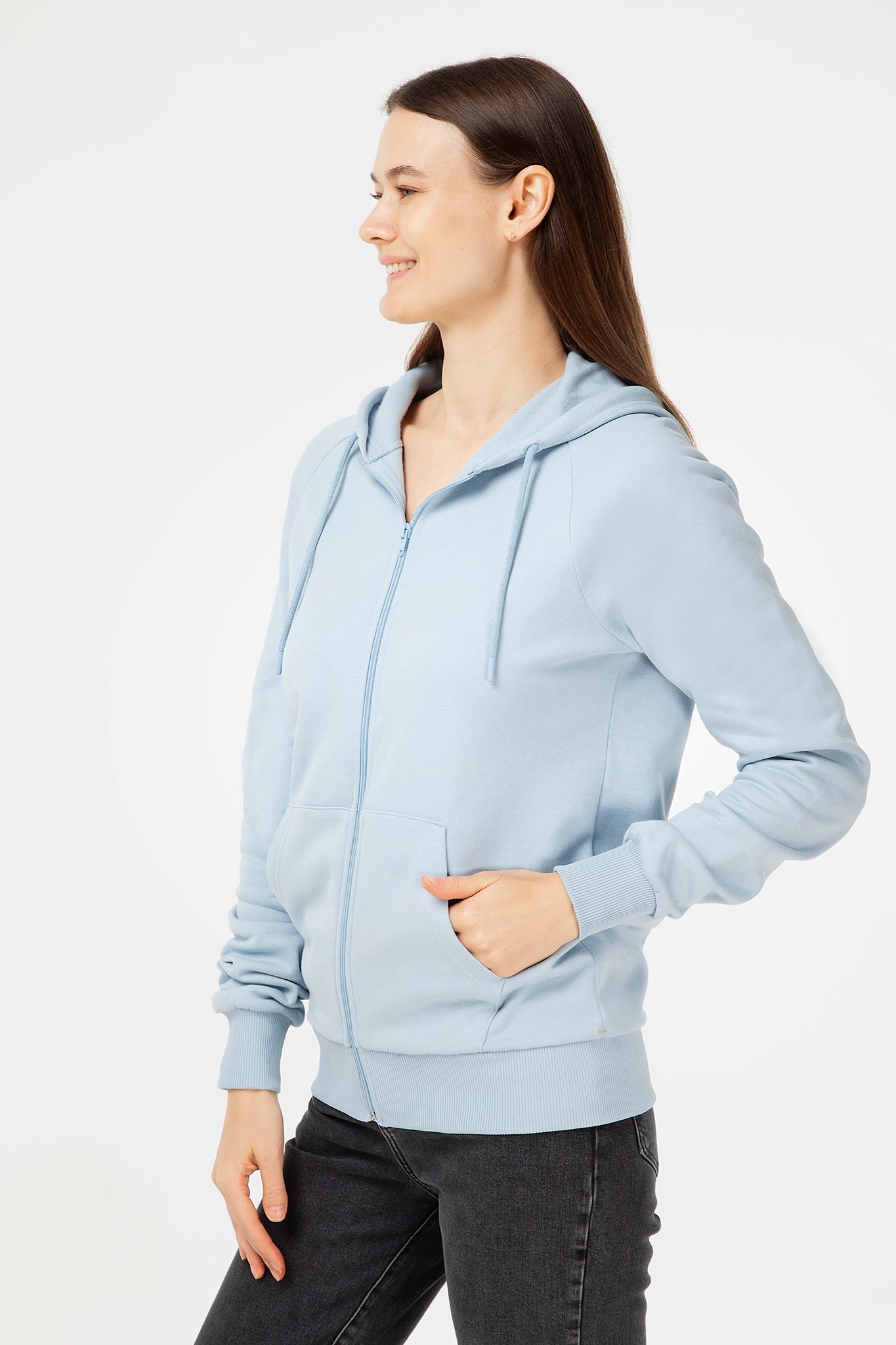 Bio-Baumwoll Kapuzenjacke Unisex - Evermind.eco