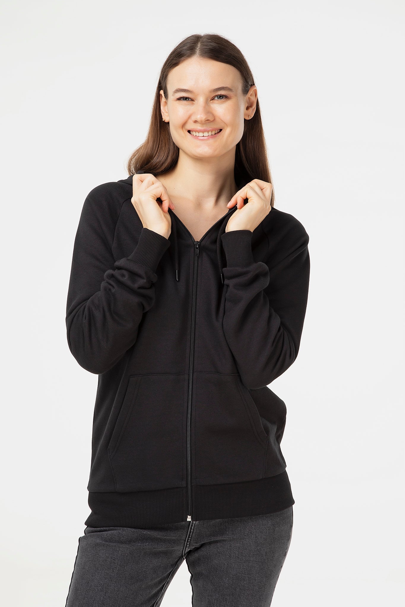 Bio-Baumwoll Kapuzenjacke Unisex - Evermind.eco
