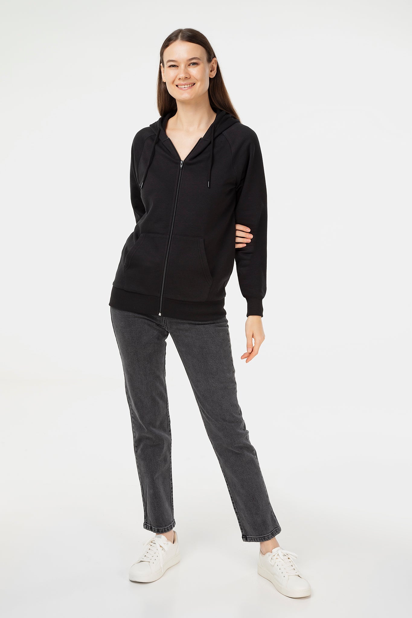 Bio-Baumwoll Kapuzenjacke Unisex - Evermind.eco