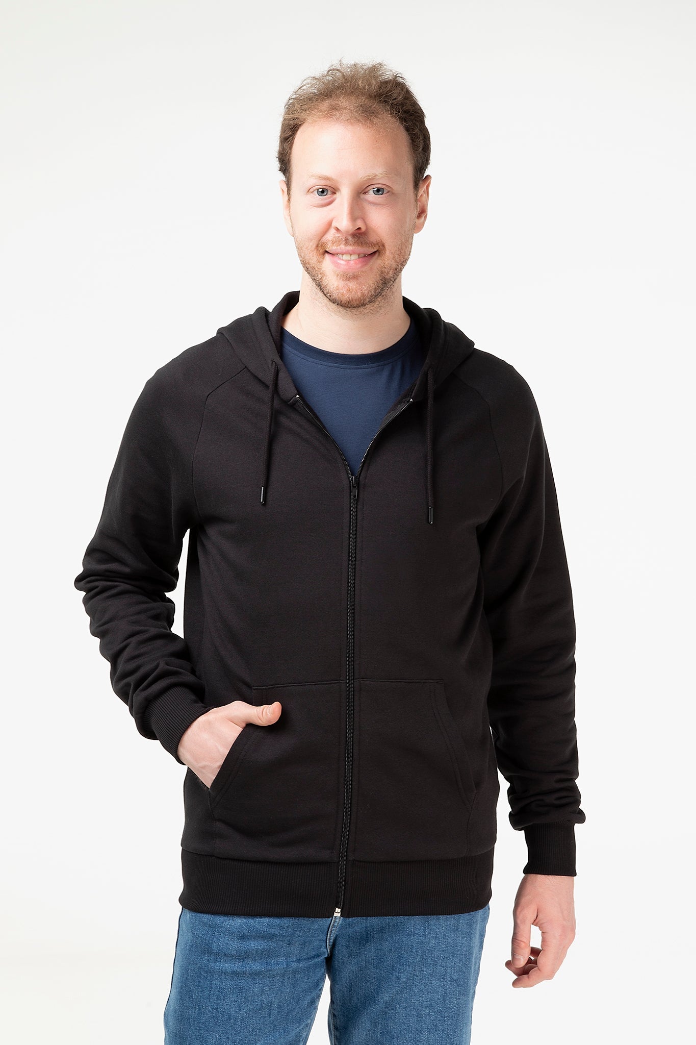Bio-Baumwoll Kapuzenjacke Unisex - Evermind.eco
