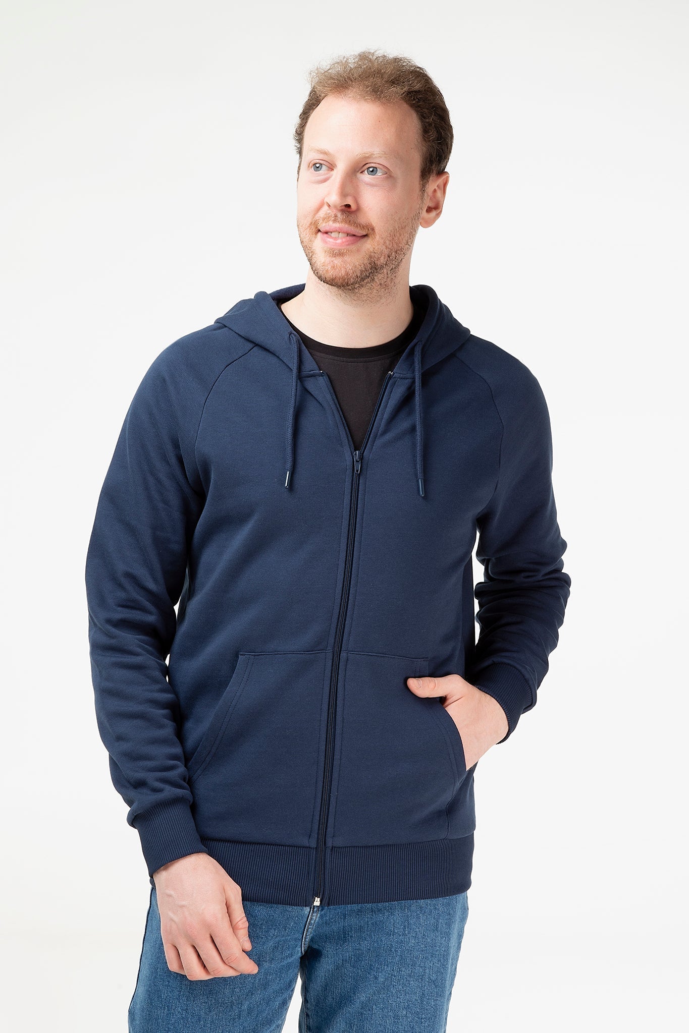 Bio-Baumwoll Kapuzenjacke Unisex - Evermind.eco