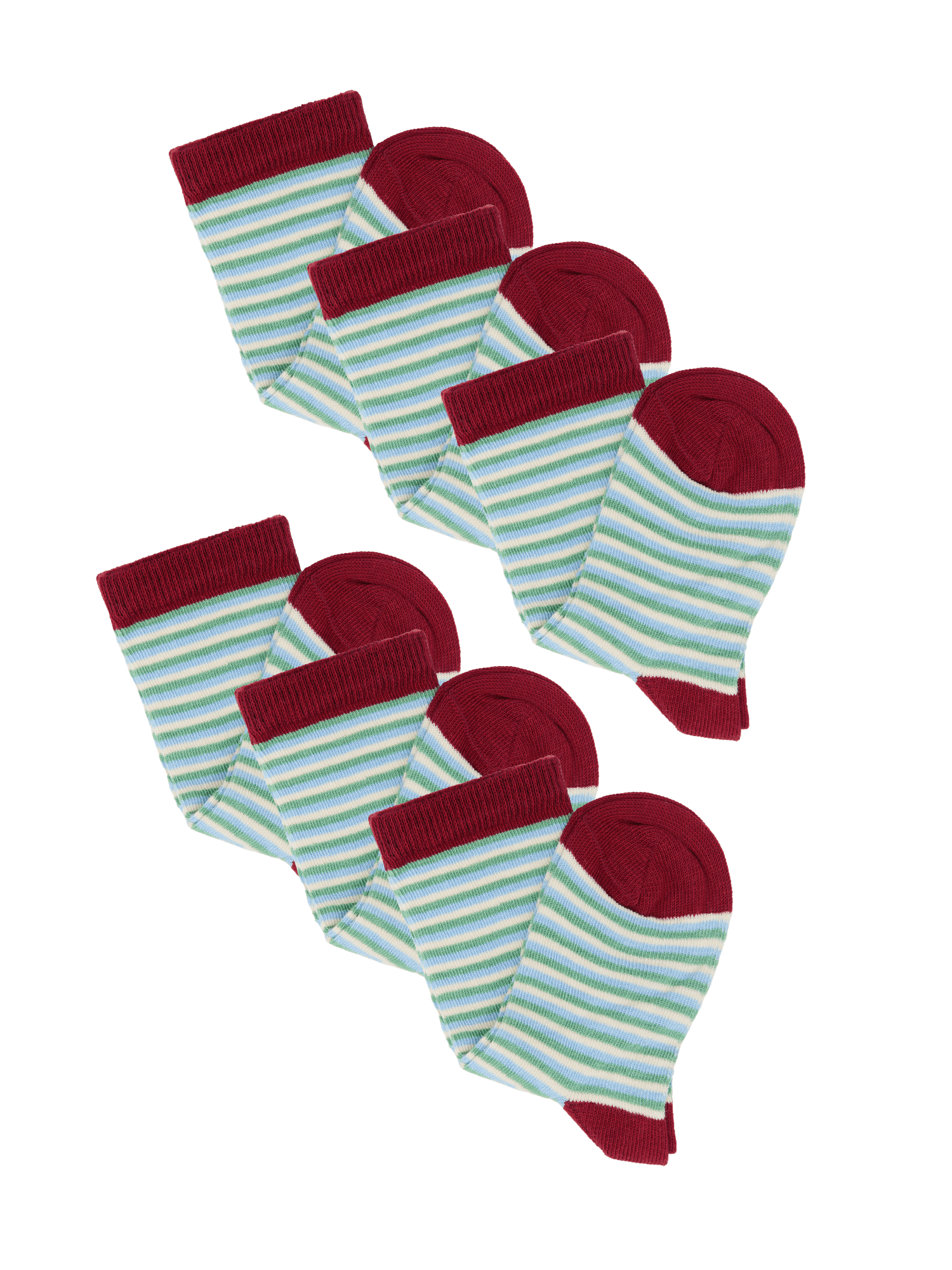 Bio-Baumwoll-Kindersocken – 6er Pack - Evermind.eco