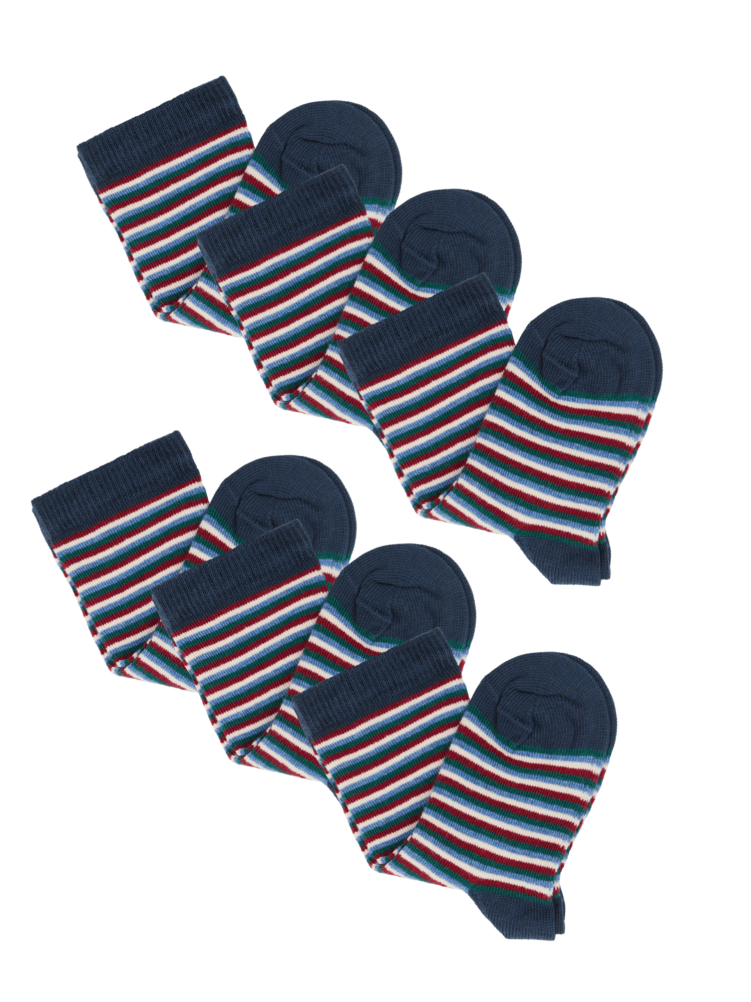 Bio-Baumwoll-Kindersocken – 6er Pack - Evermind.eco