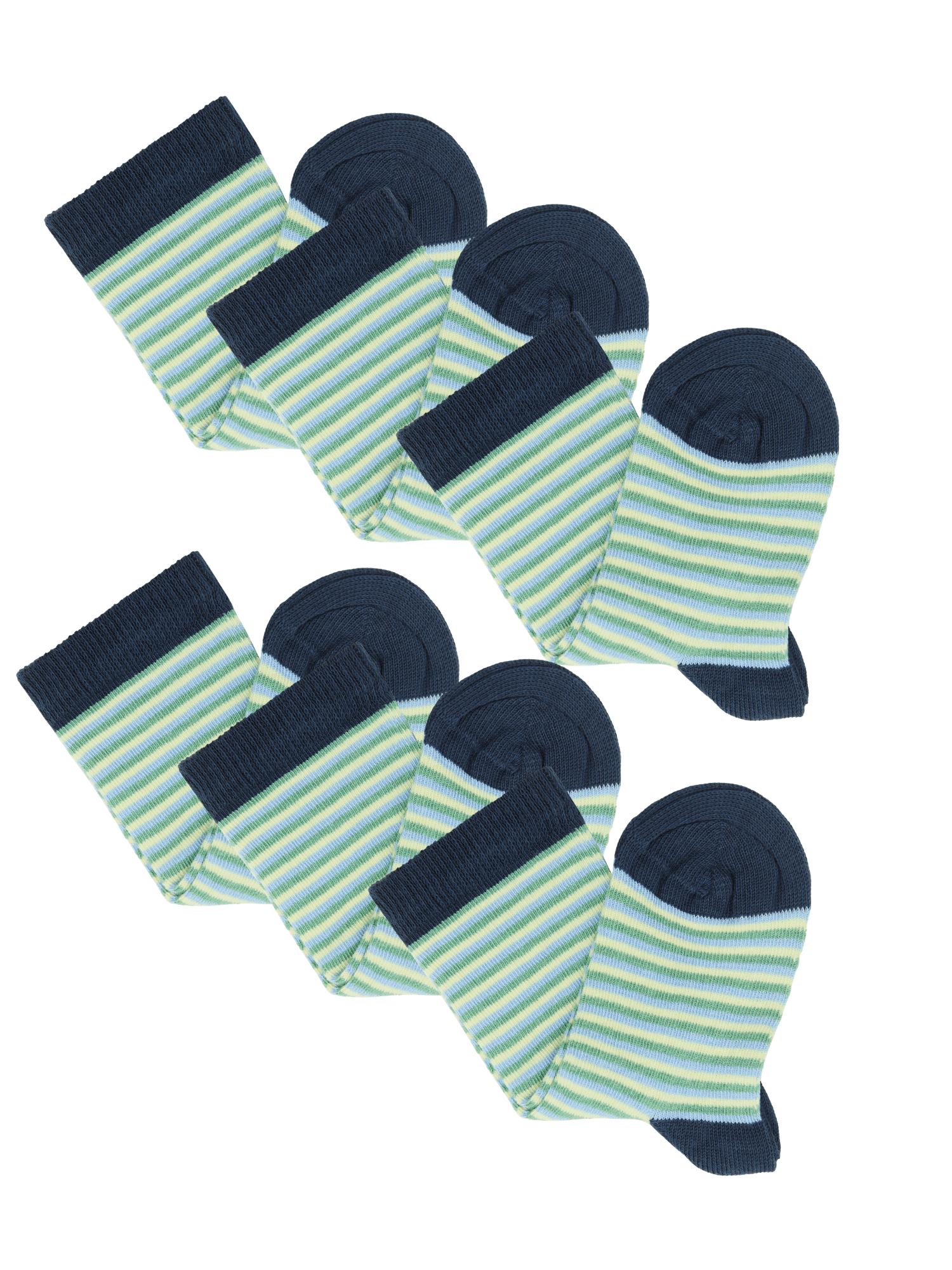 Bio-Baumwoll-Kindersocken – 6er Pack - Evermind.eco
