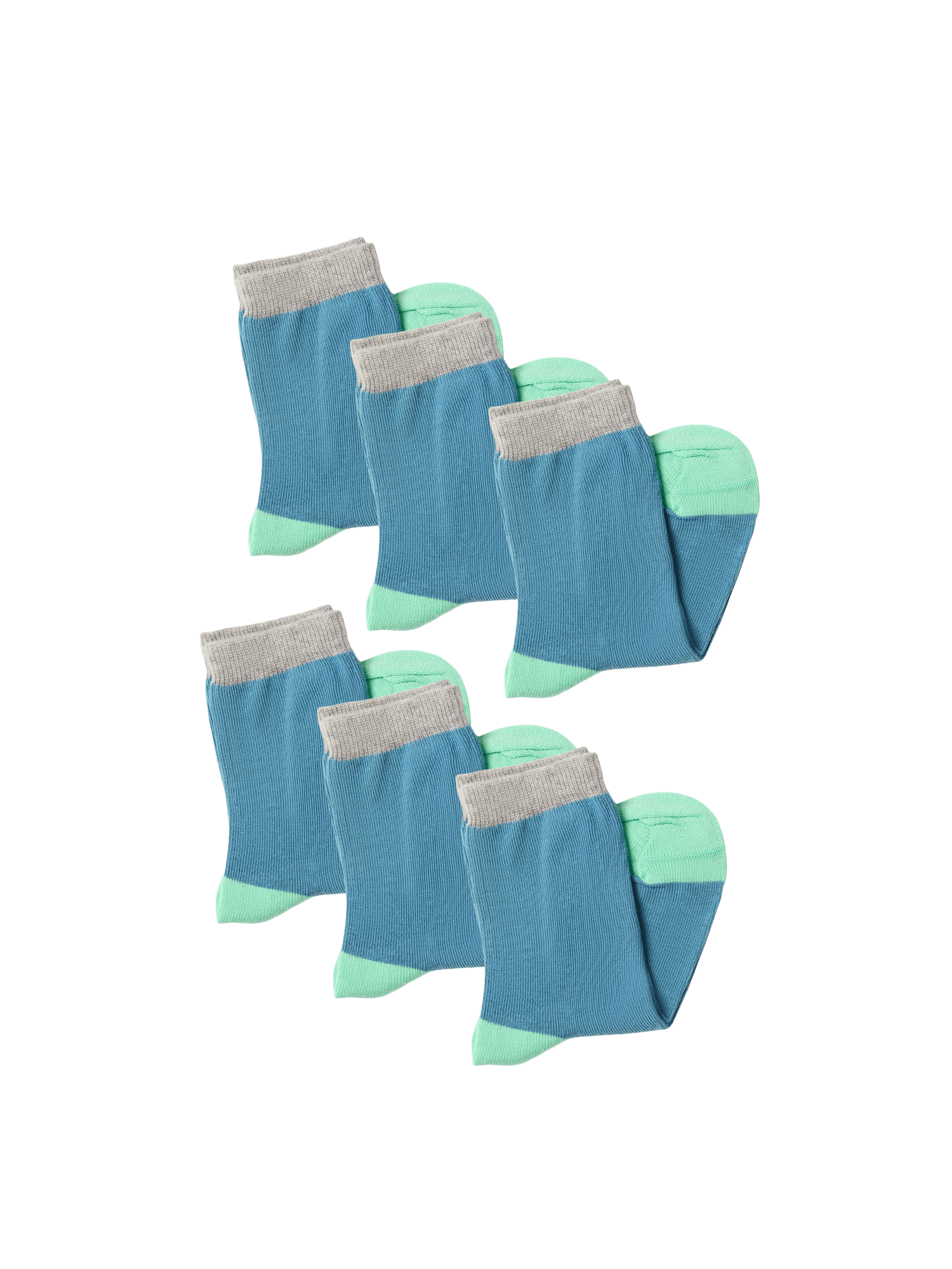 Bio-Baumwoll-Kindersocken – 6er Pack - Evermind.eco