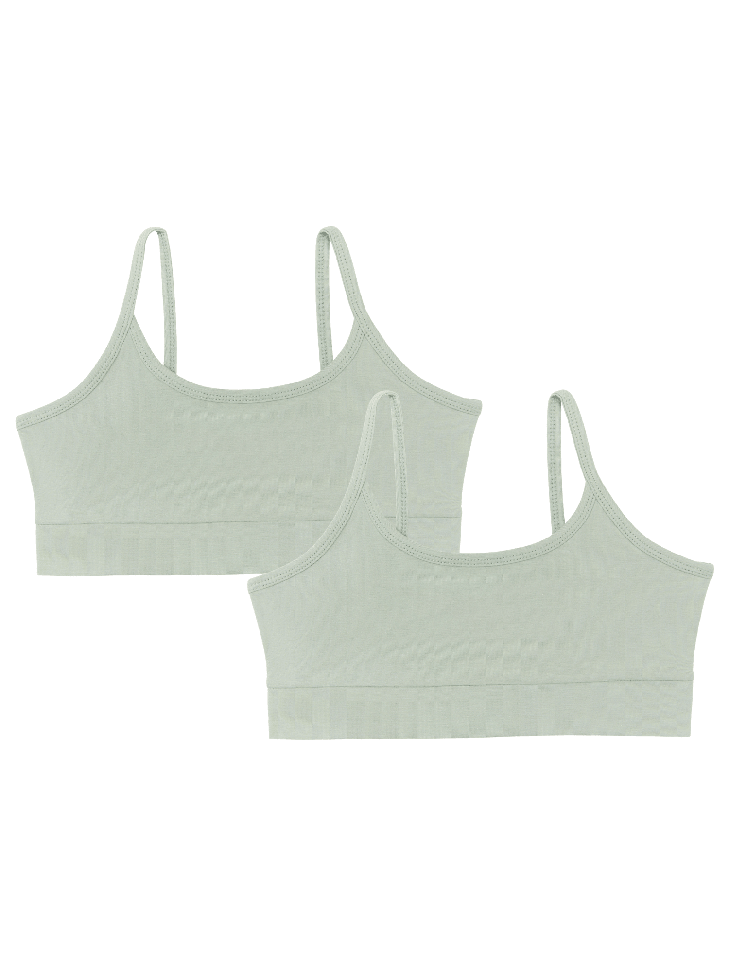 Bio-Baumwoll-Mädchen Bustier-2er Pack - Evermind.eco