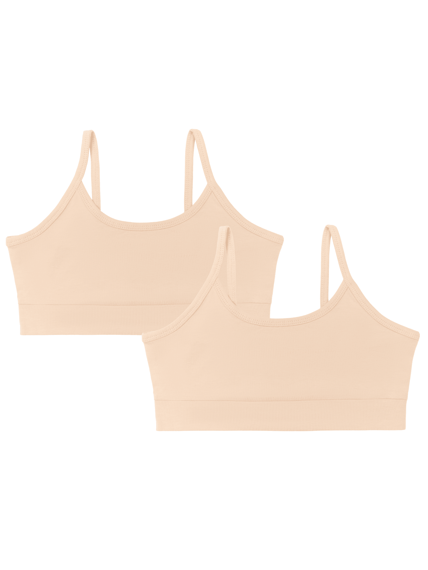 Bio-Baumwoll-Mädchen Bustier-2er Pack - Evermind.eco
