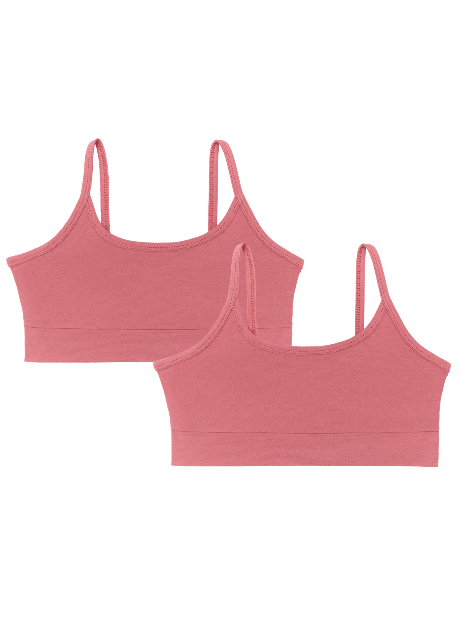 Bio-Baumwoll-Mädchen Bustier-2er Pack - Evermind.eco