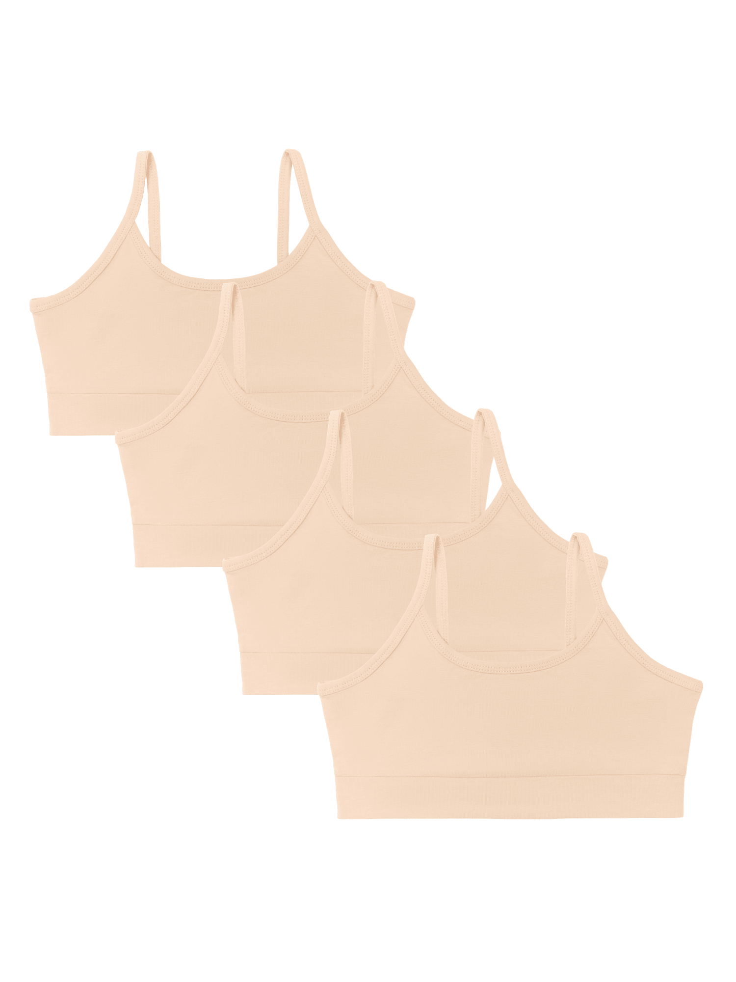 Bio-Baumwoll-Mädchen Bustier-4er Pack - Evermind.eco