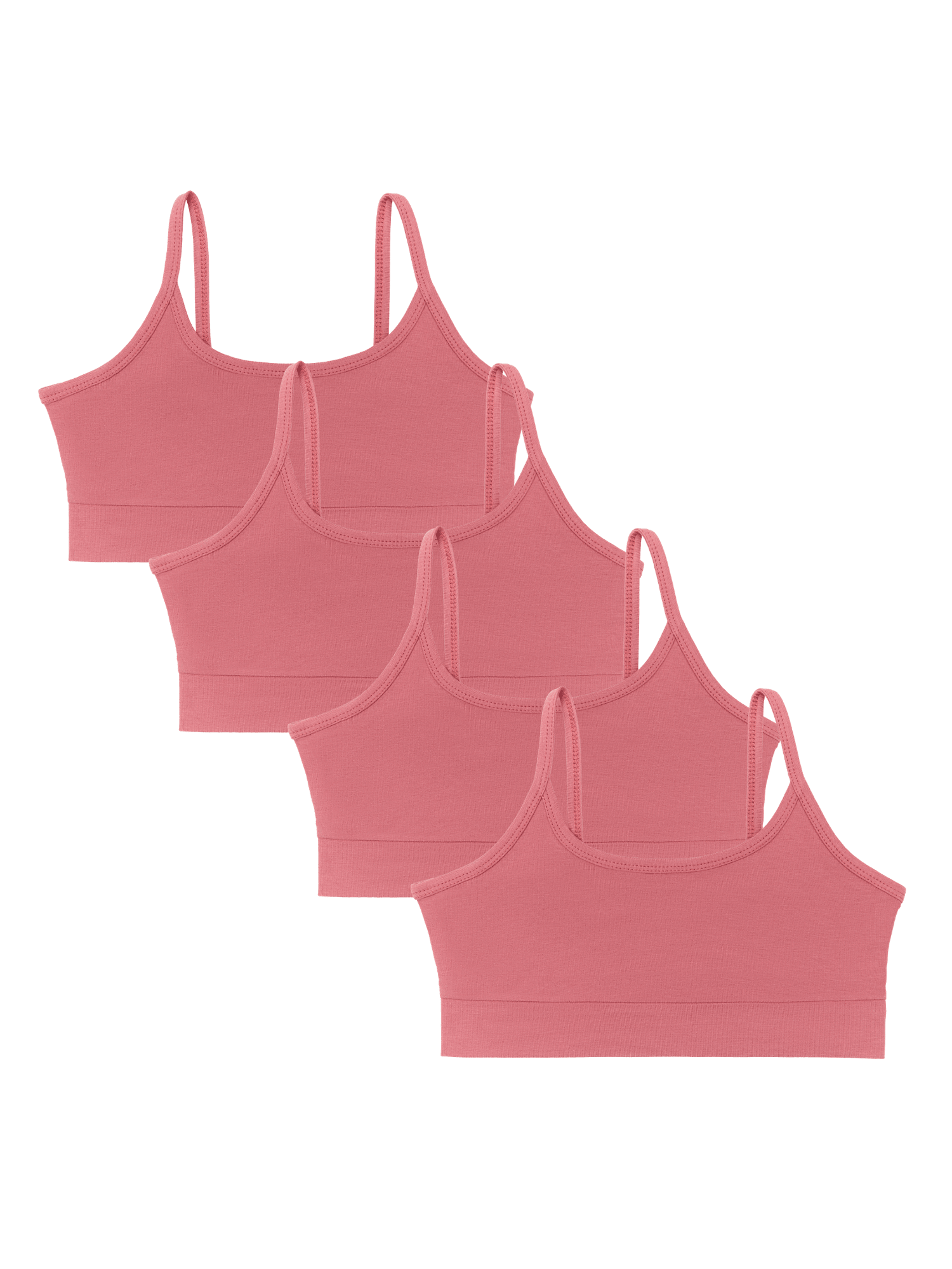 Bio-Baumwoll-Mädchen Bustier-4er Pack - Evermind.eco