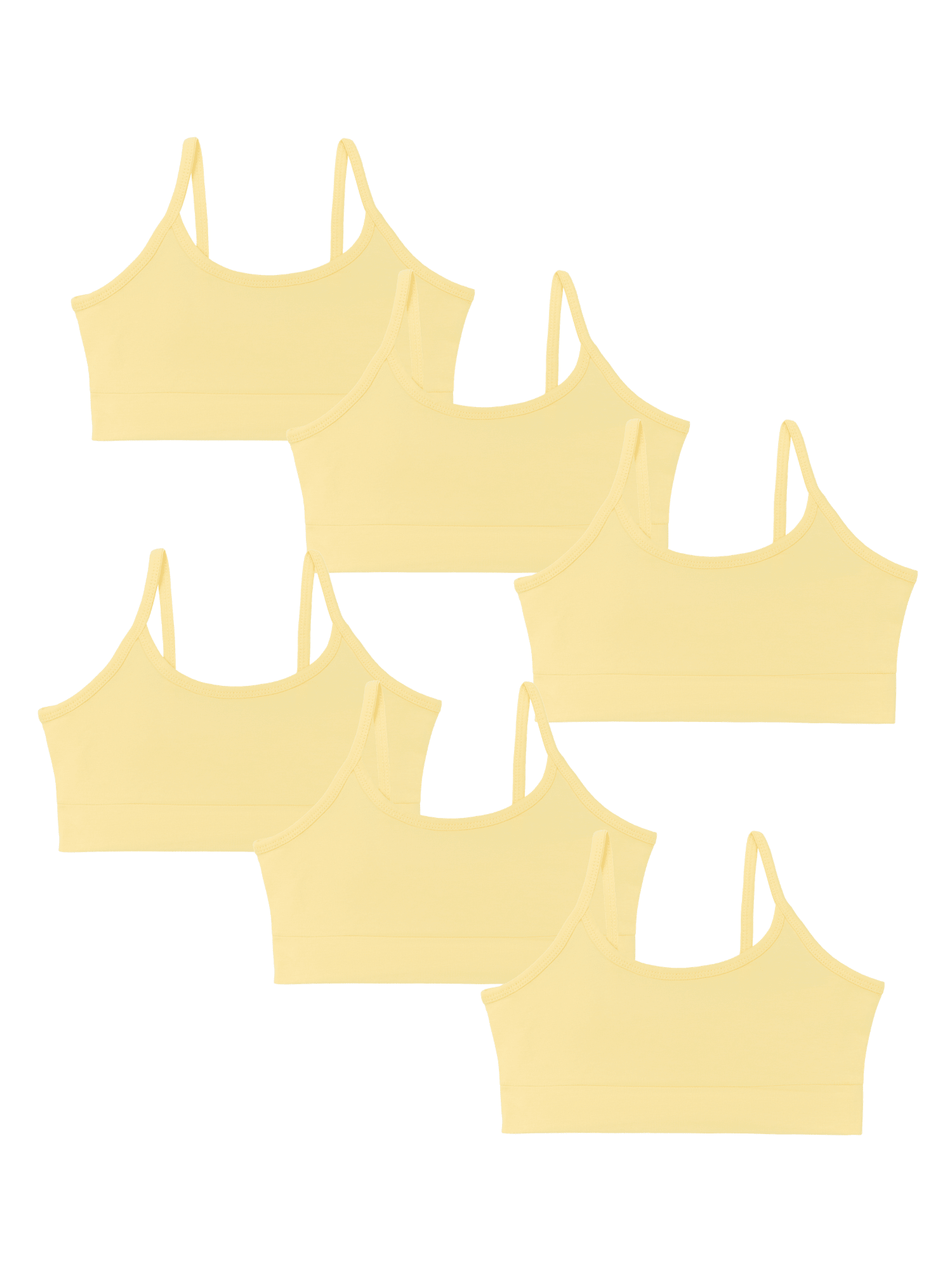 Bio-Baumwoll-Mädchen Bustier-6er Pack - Evermind.eco