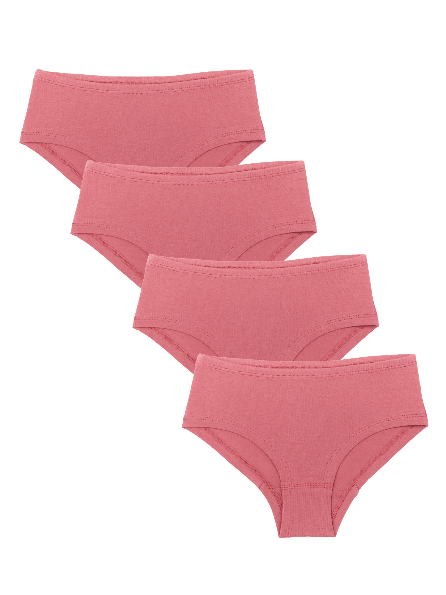 Bio-Baumwoll-Mädchen Hipster-4er Pack - Evermind.eco