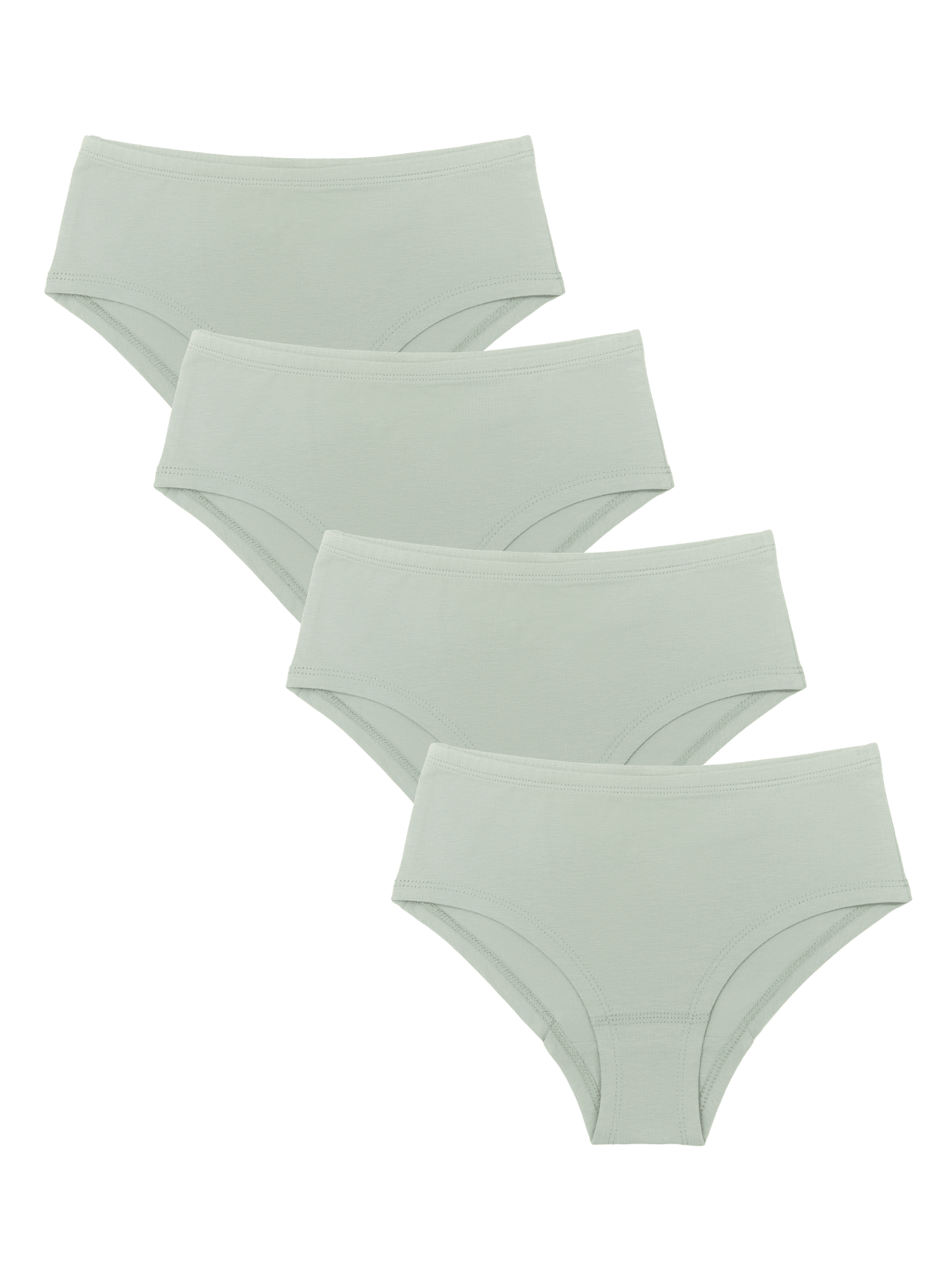 Bio-Baumwoll-Mädchen Hipster-4er Pack - Evermind.eco