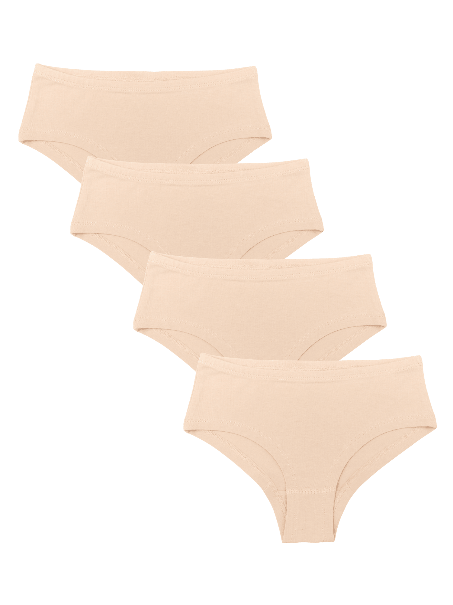 Bio-Baumwoll-Mädchen Hipster-4er Pack - Evermind.eco