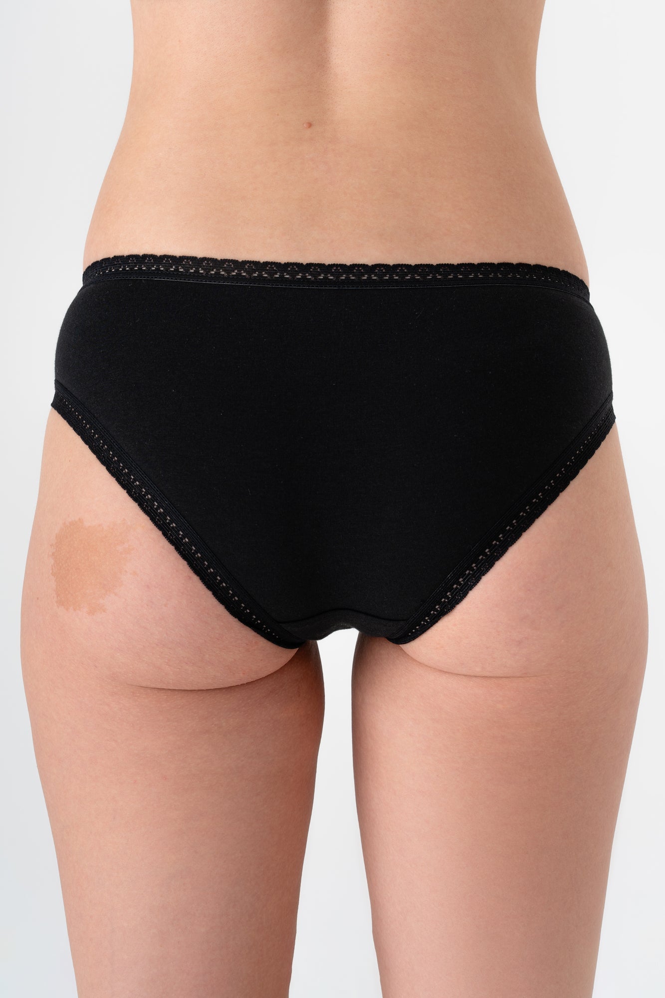 Bio-Baumwoll-Slip mit Spitze - Evermind.eco