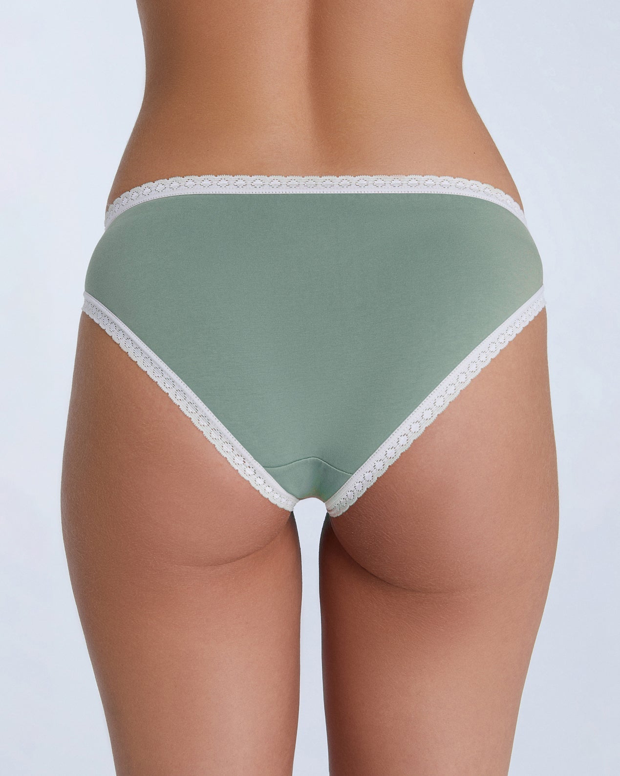 Bio-Baumwoll-Slip mit Spitze – 2er Pack - Evermind.eco