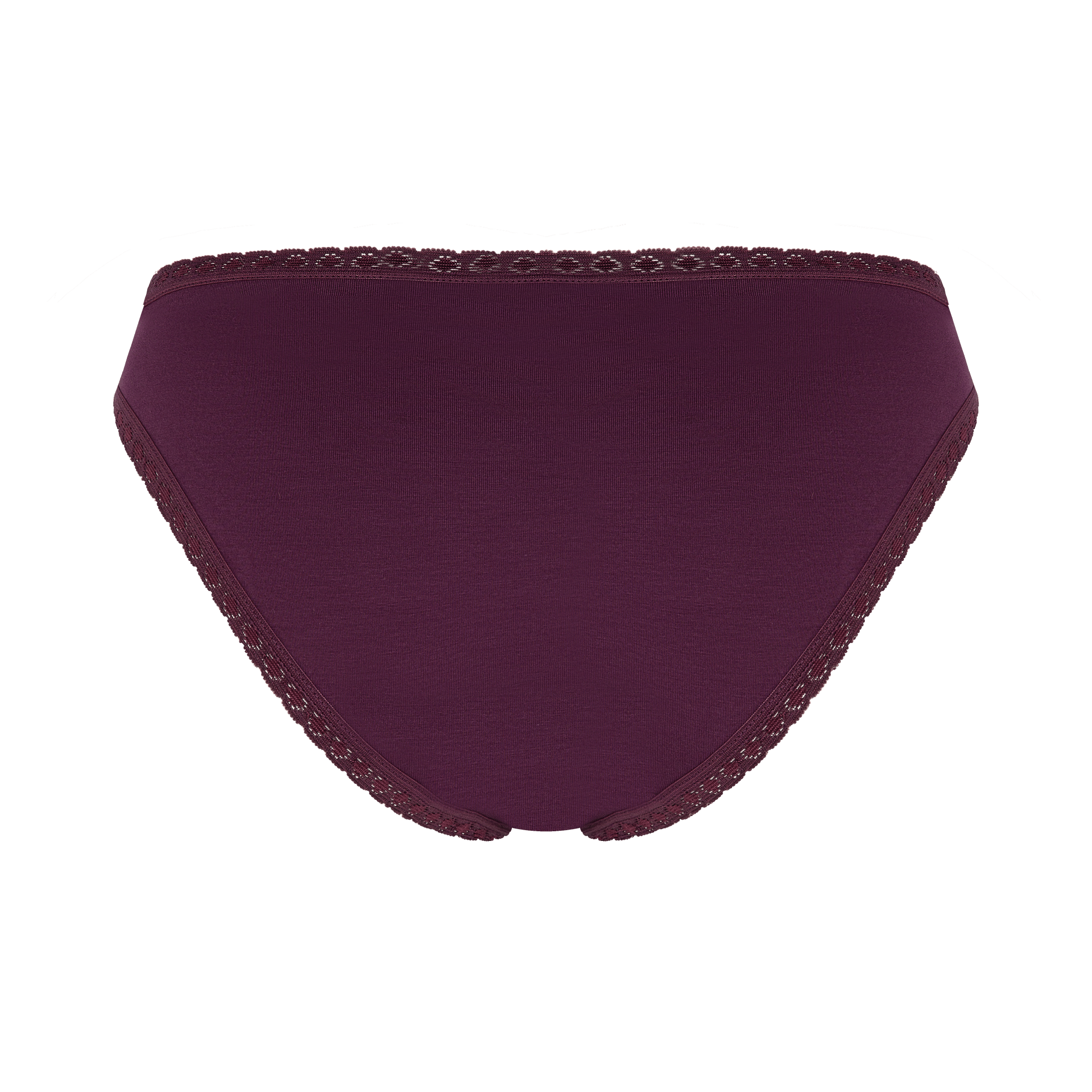 Bio-Baumwoll-Slip mit Spitze - Evermind.eco