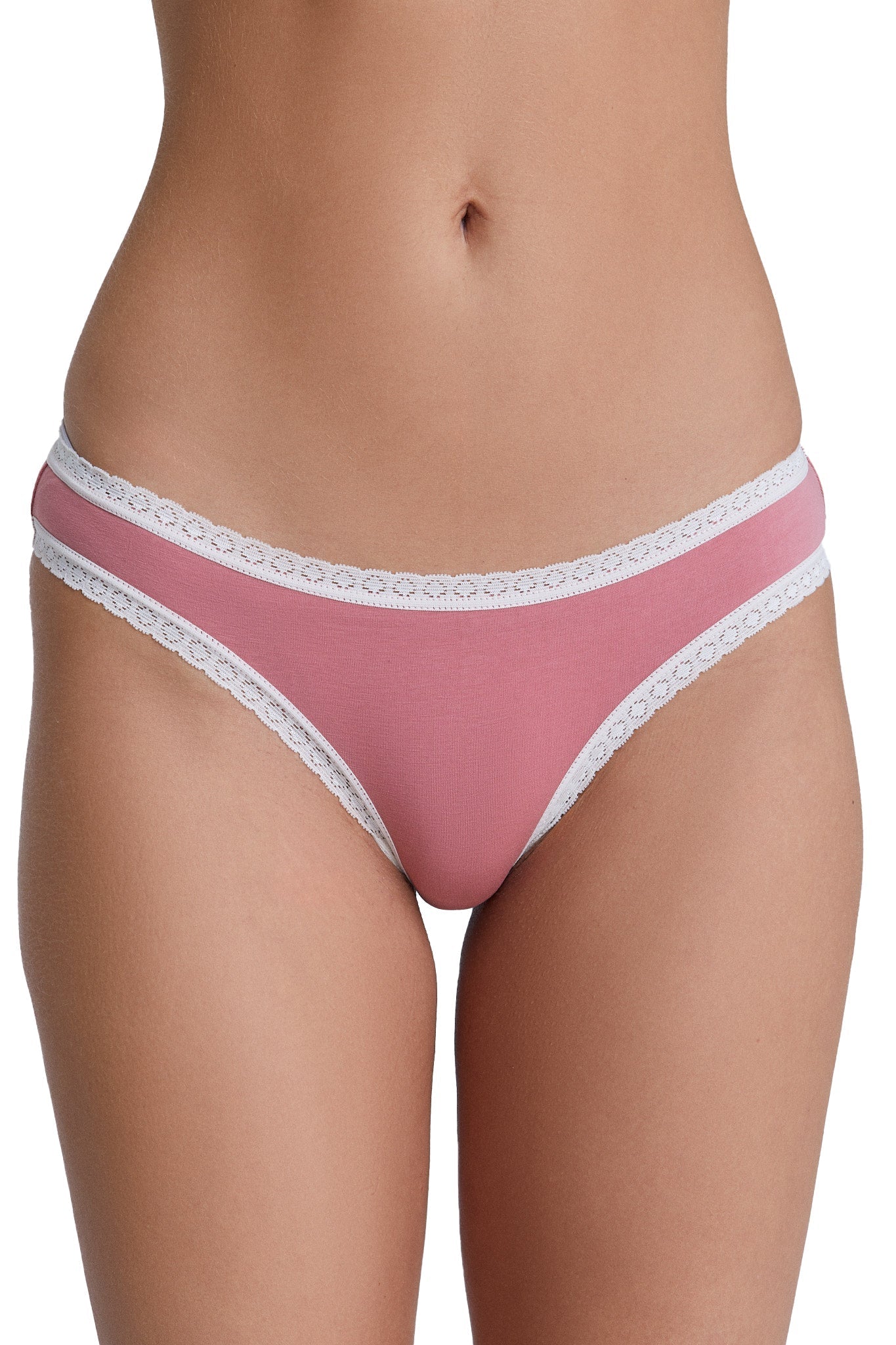 Bio-Baumwoll-Slip mit Spitze - Evermind.eco