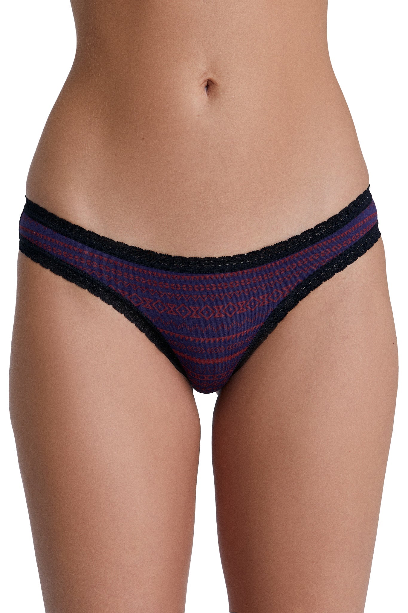 Bio-Baumwoll-Slip mit Spitze - Evermind.eco
