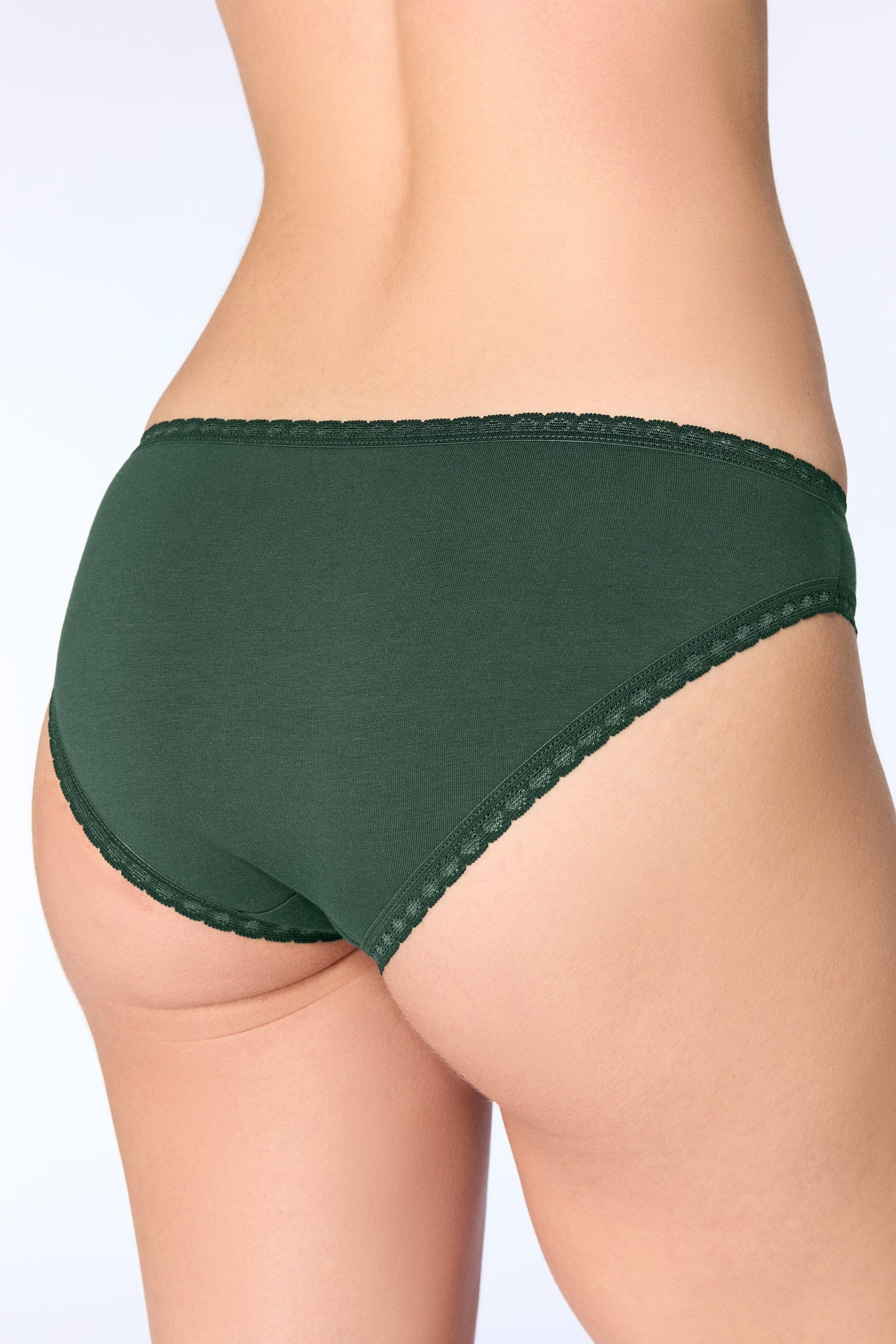 Bio-Baumwoll-Slip mit Spitze - Evermind.eco