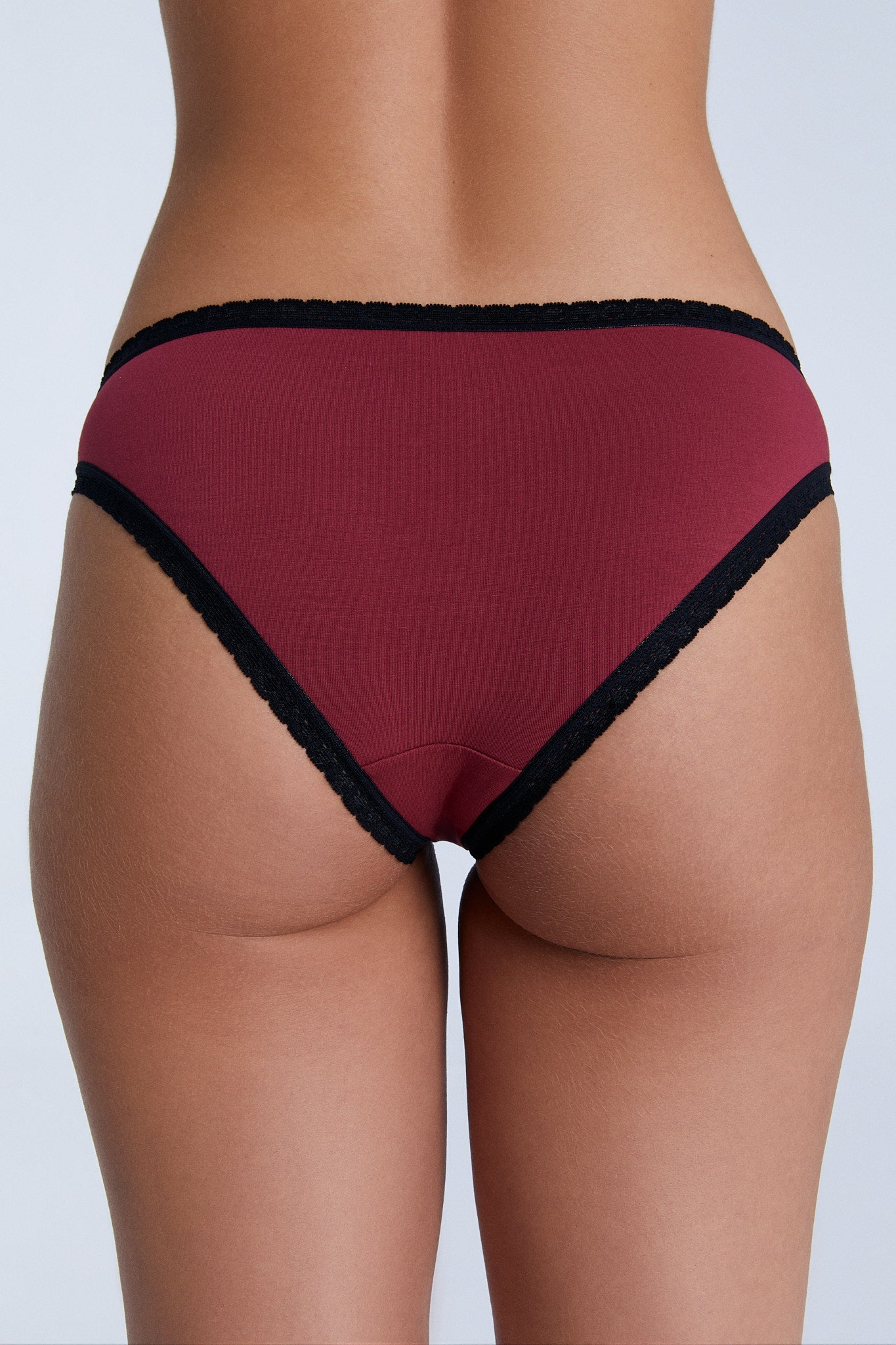 Bio-Baumwoll-Slip mit Spitze – 3er Pack - Evermind.eco