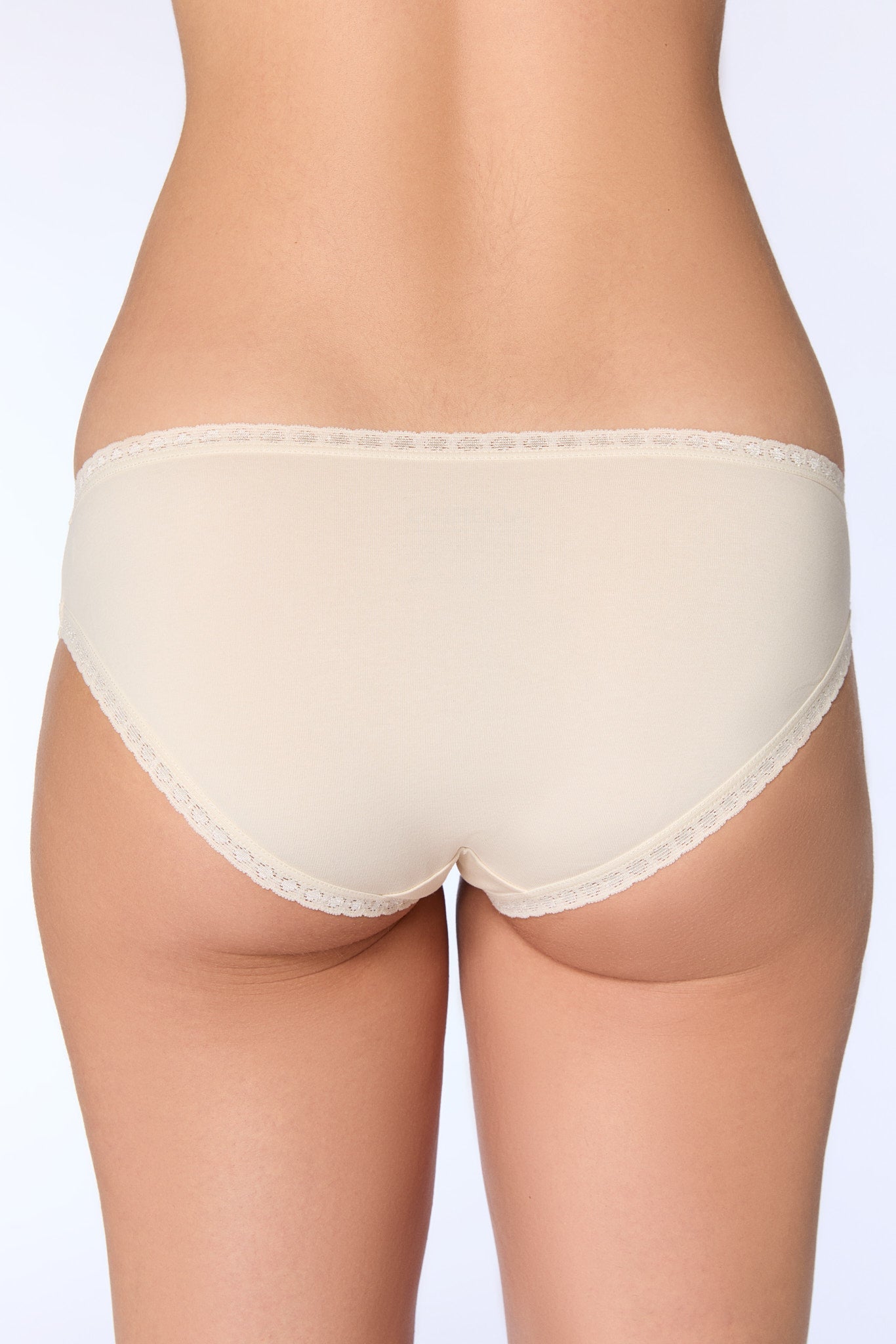 Bio-Baumwoll-Slip mit Spitze - Evermind.eco