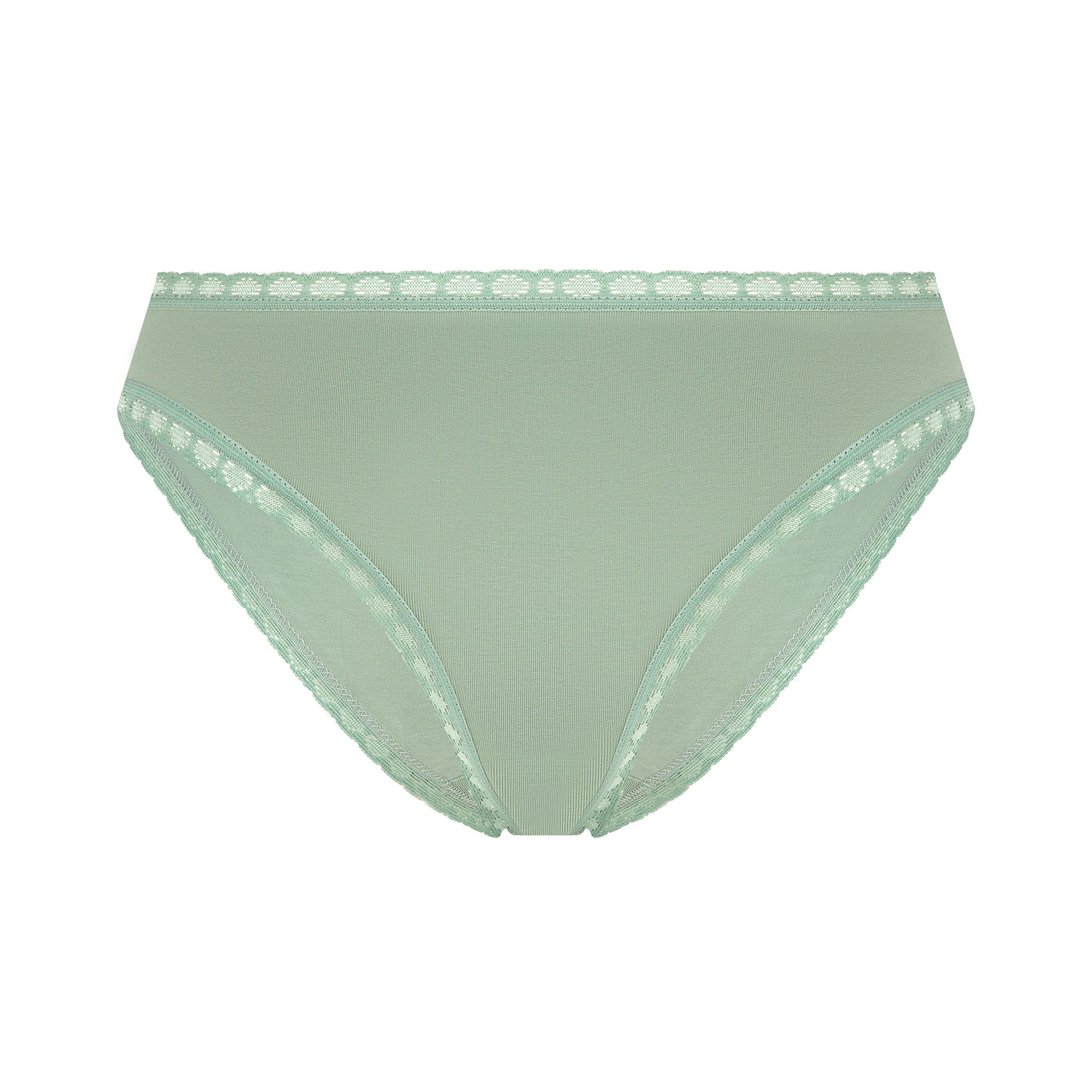 Bio-Baumwoll-Slip mit Spitze - Evermind.eco