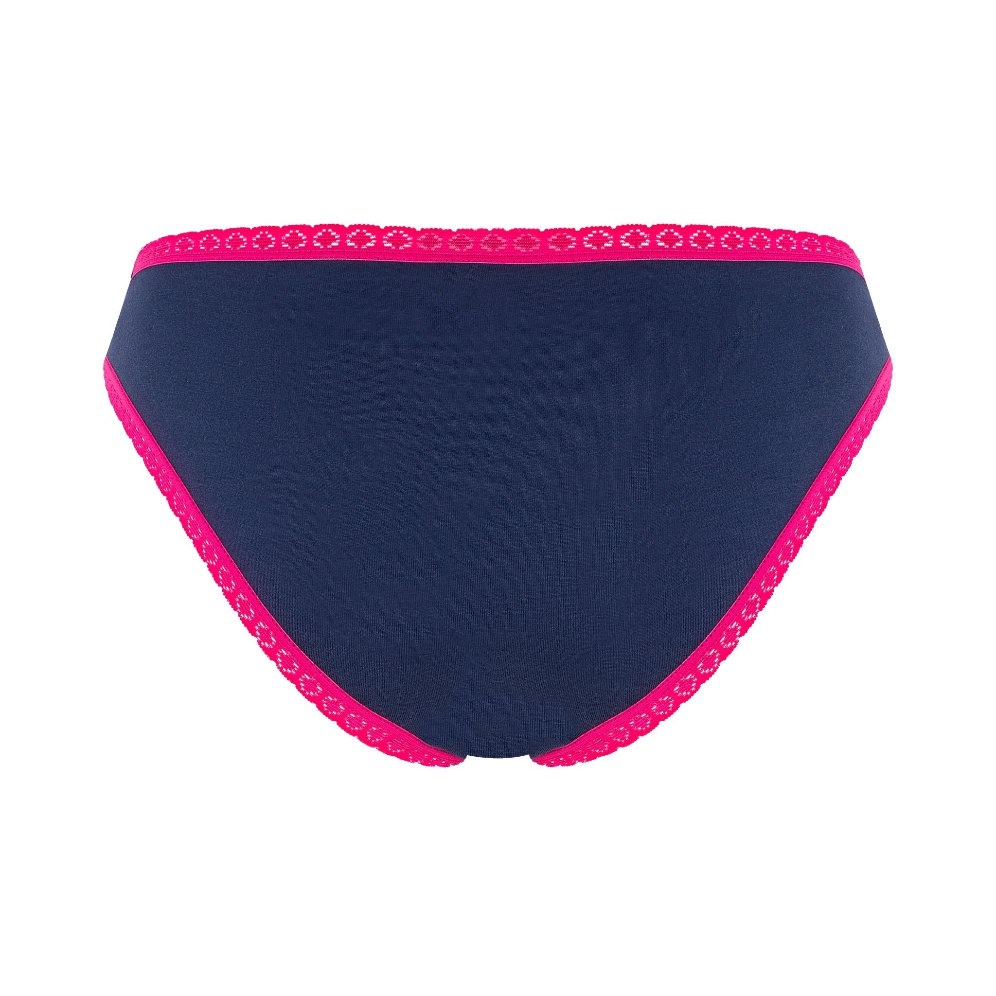 Bio-Baumwoll-Slip mit Spitze – 4er Pack - Evermind.eco