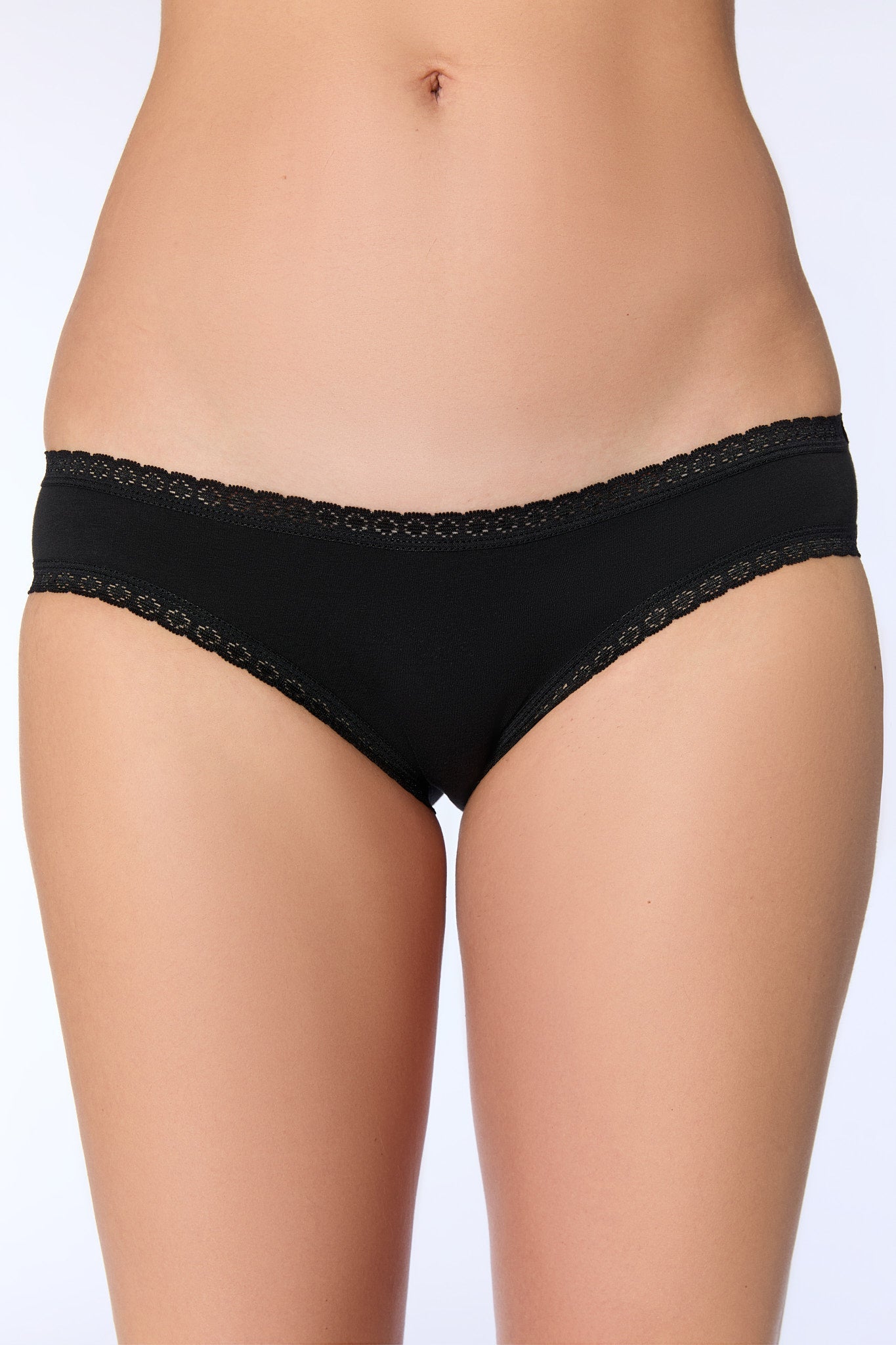 Bio-Baumwoll-Slip mit Spitze – 4er Pack - Evermind.eco