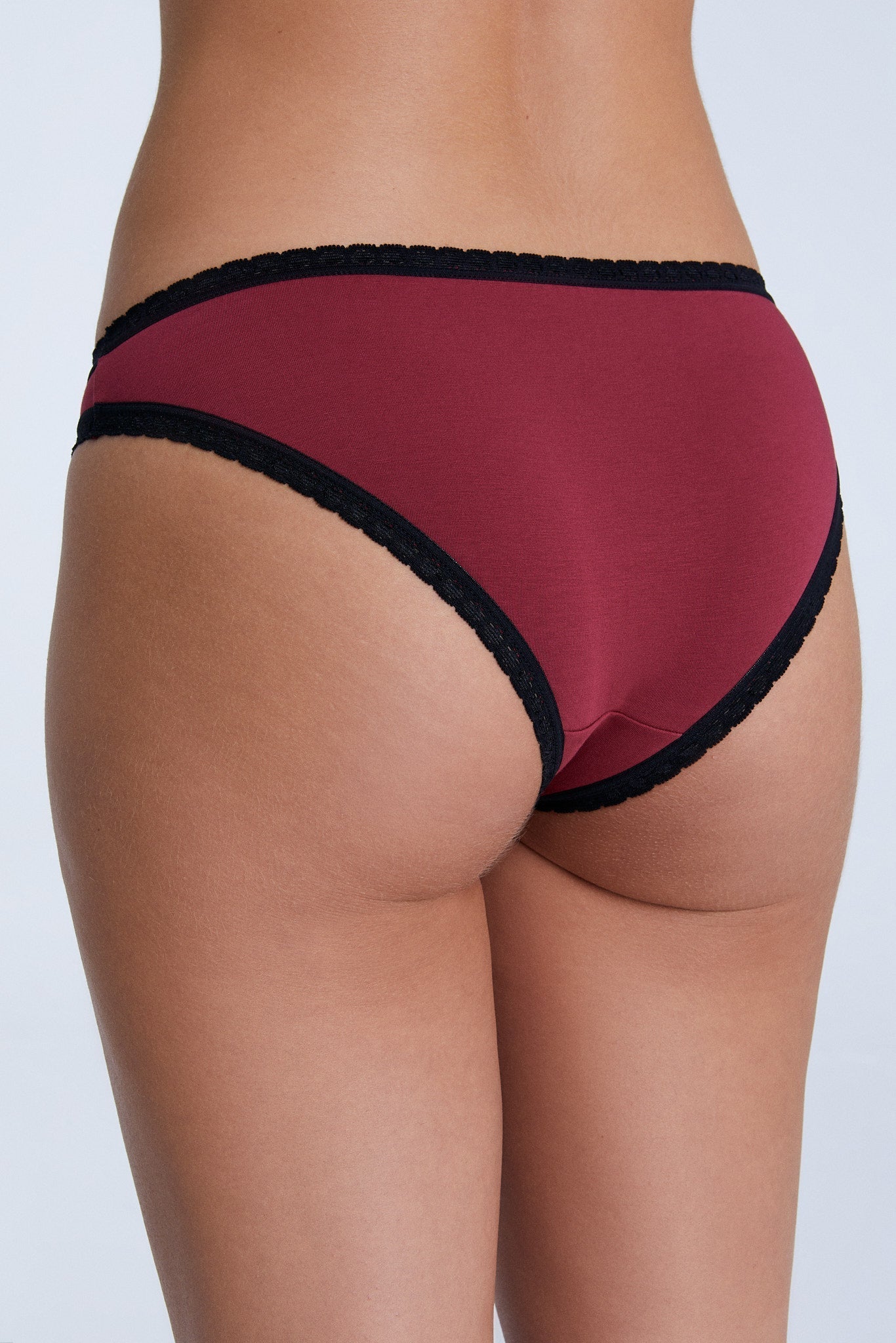 Bio-Baumwoll-Slip mit Spitze - Evermind.eco