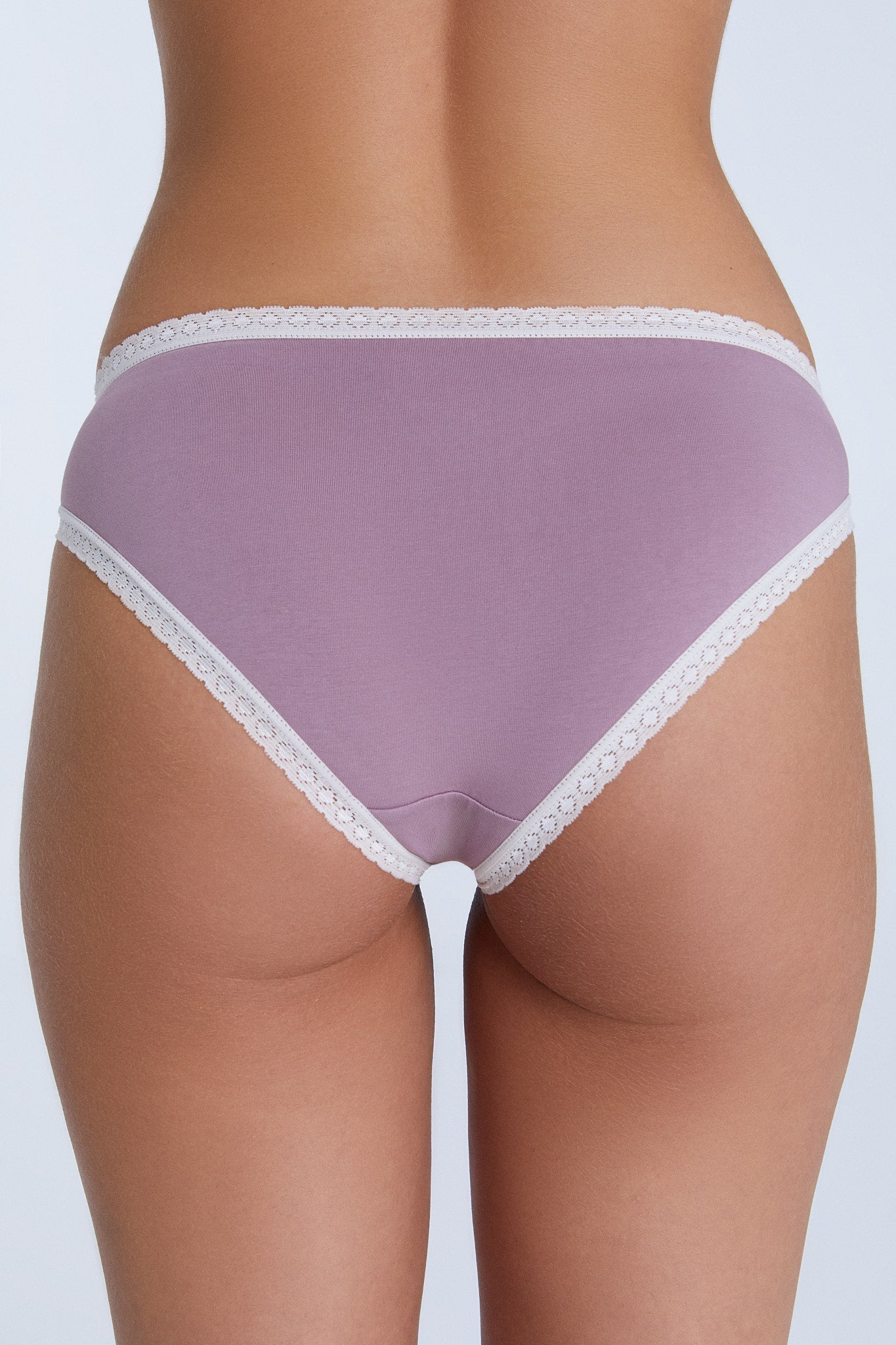 Bio-Baumwoll-Slip mit Spitze – 6er Pack - Evermind.eco