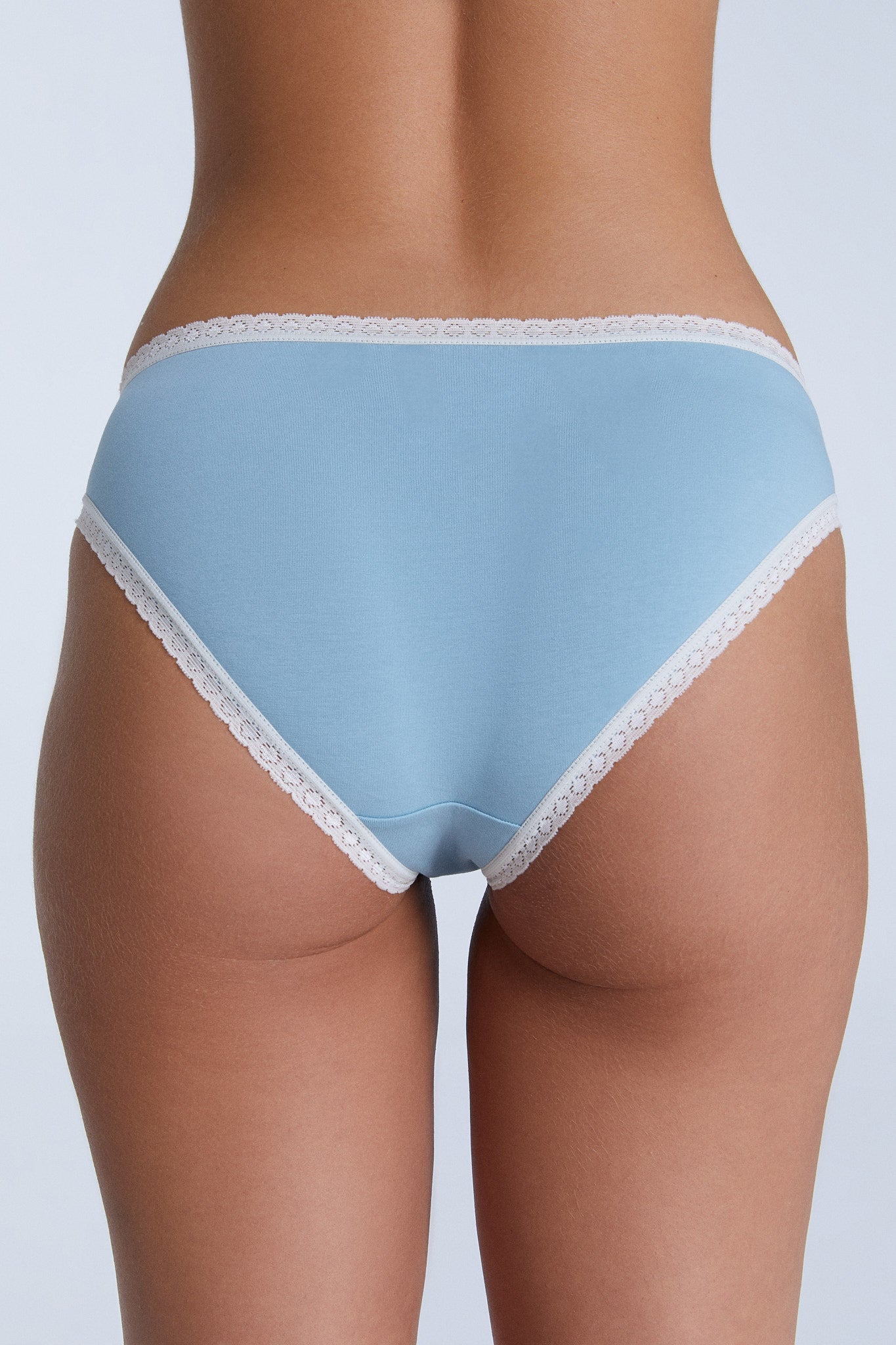 Bio-Baumwoll-Slip mit Spitze - Evermind.eco