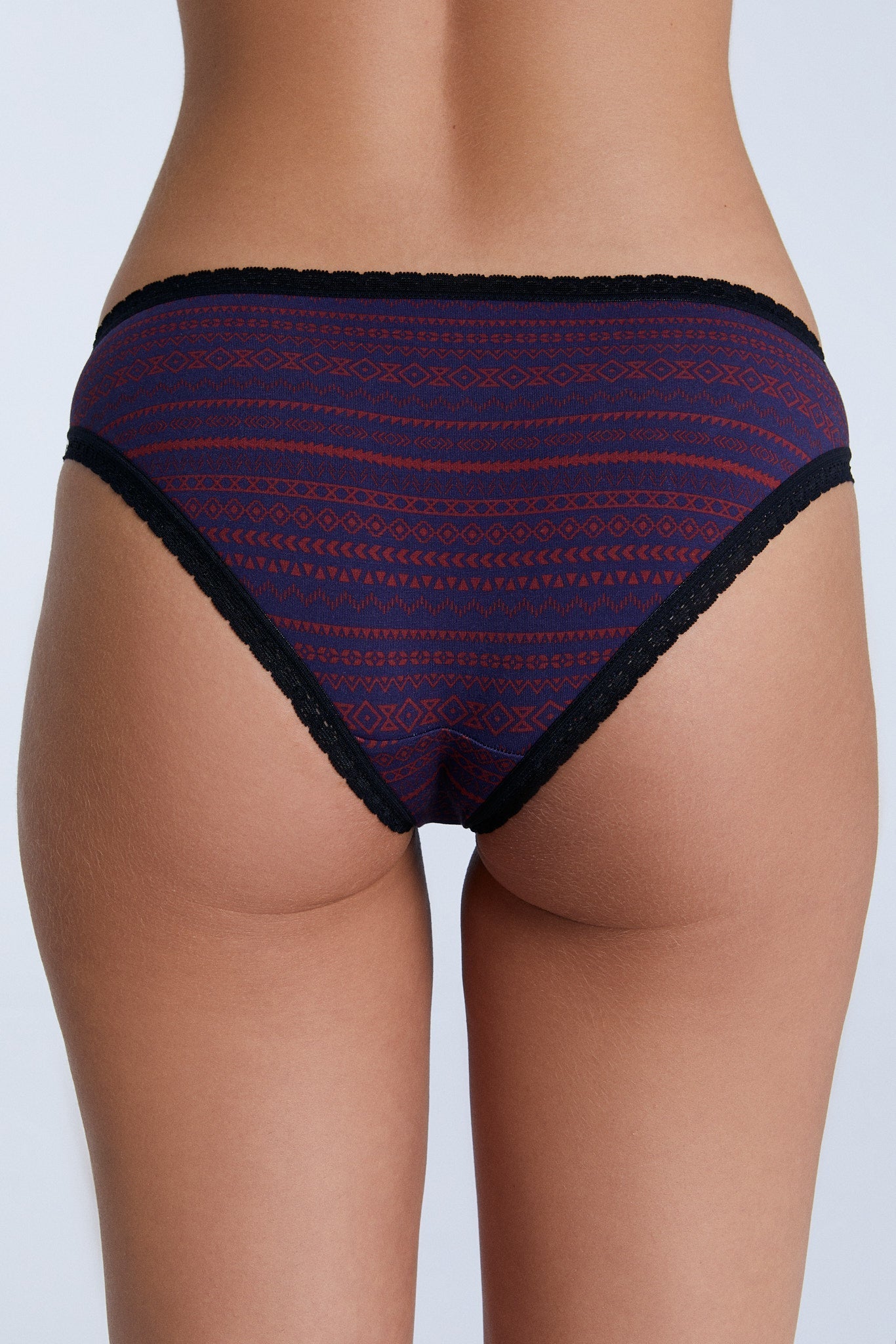Bio-Baumwoll-Slip mit Spitze - Evermind.eco