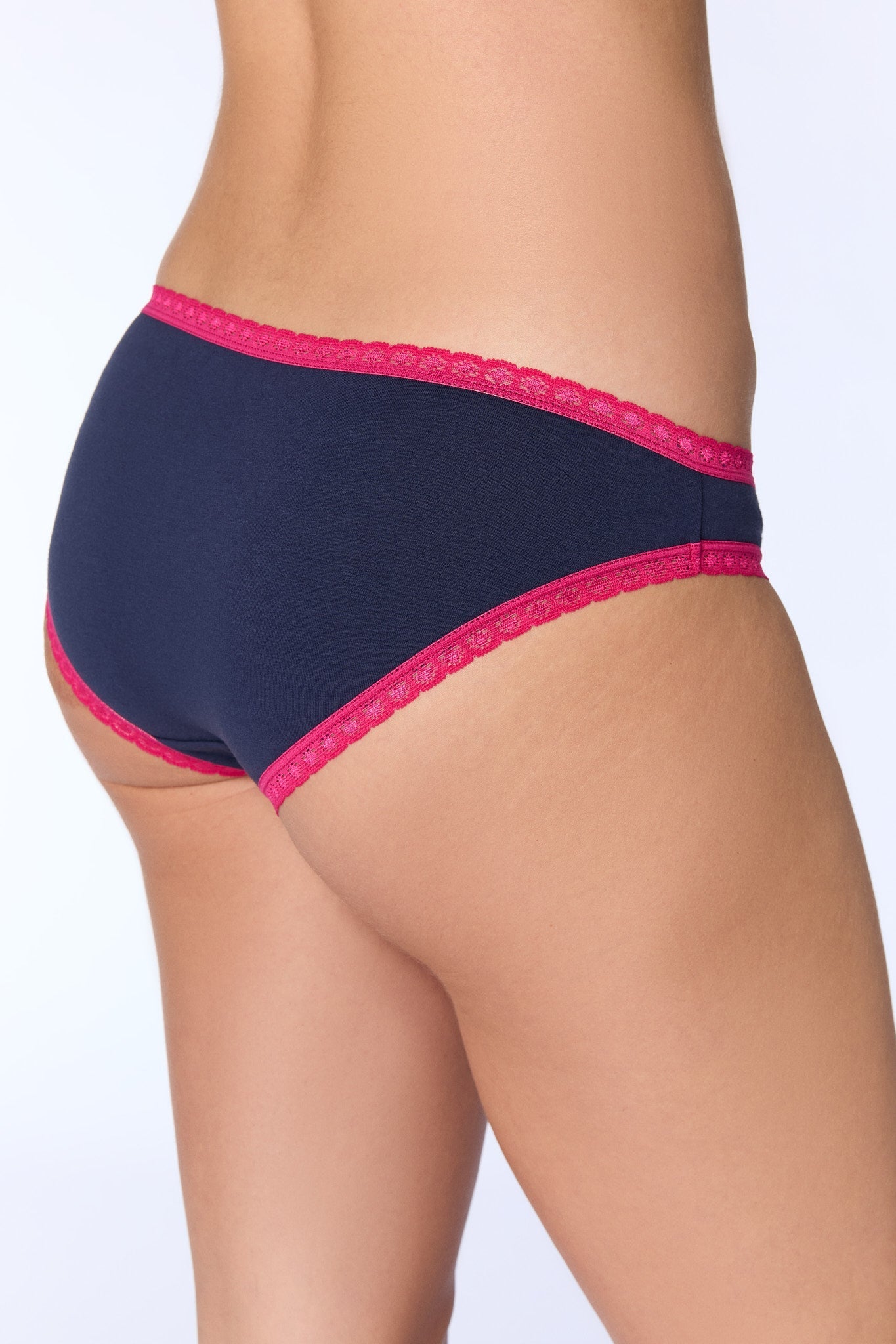Bio-Baumwoll-Slip mit Spitze - Evermind.eco
