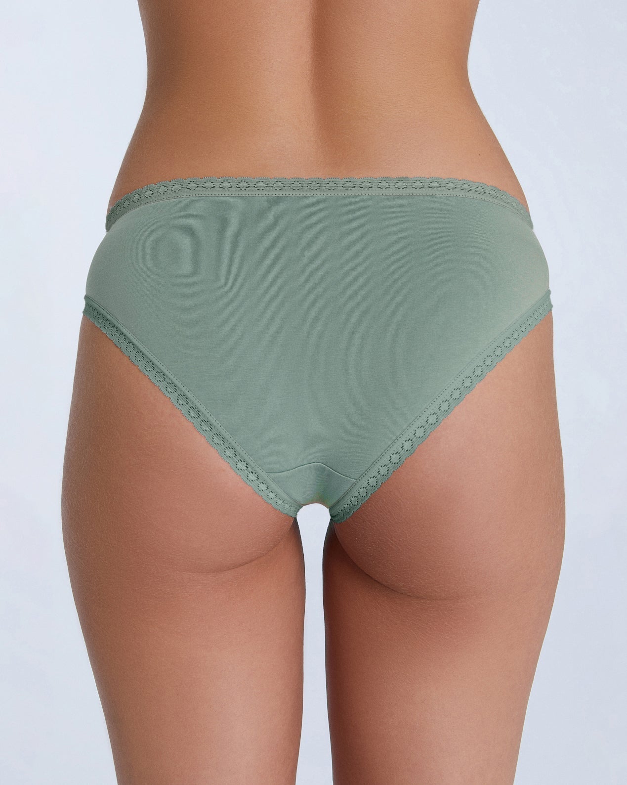 Bio-Baumwoll-Slip mit Spitze - Evermind.eco